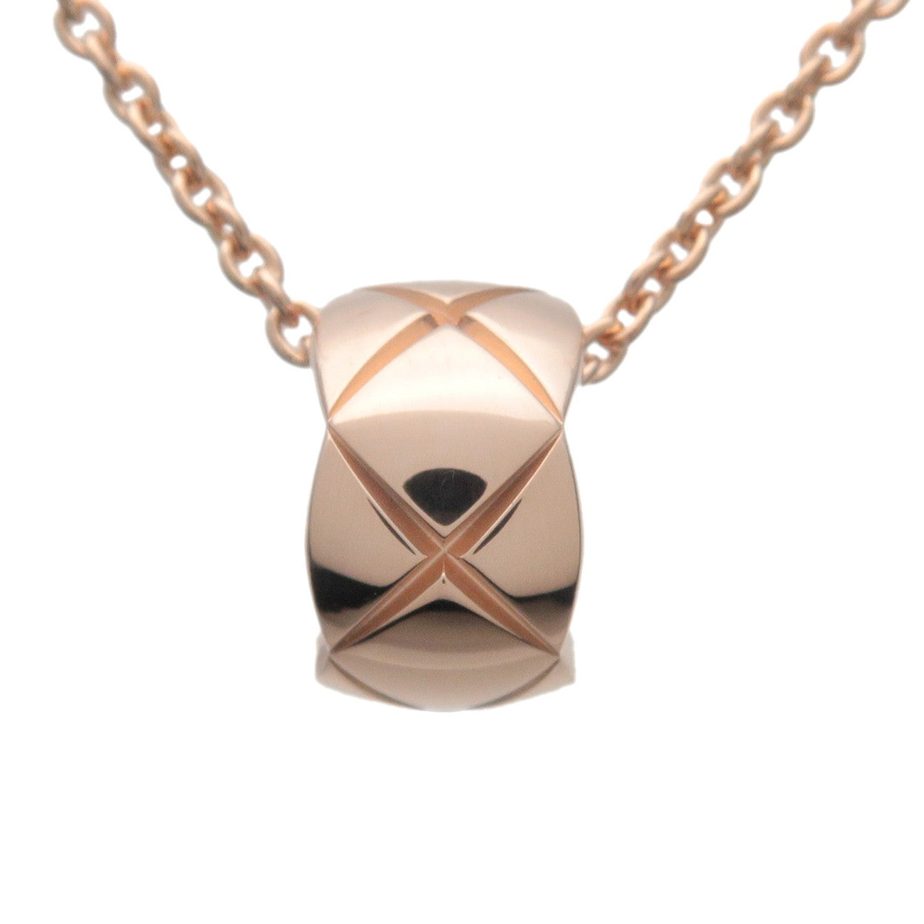 CHANEL COCO Crush Necklace K18PG 750PG Rose Gold J12306