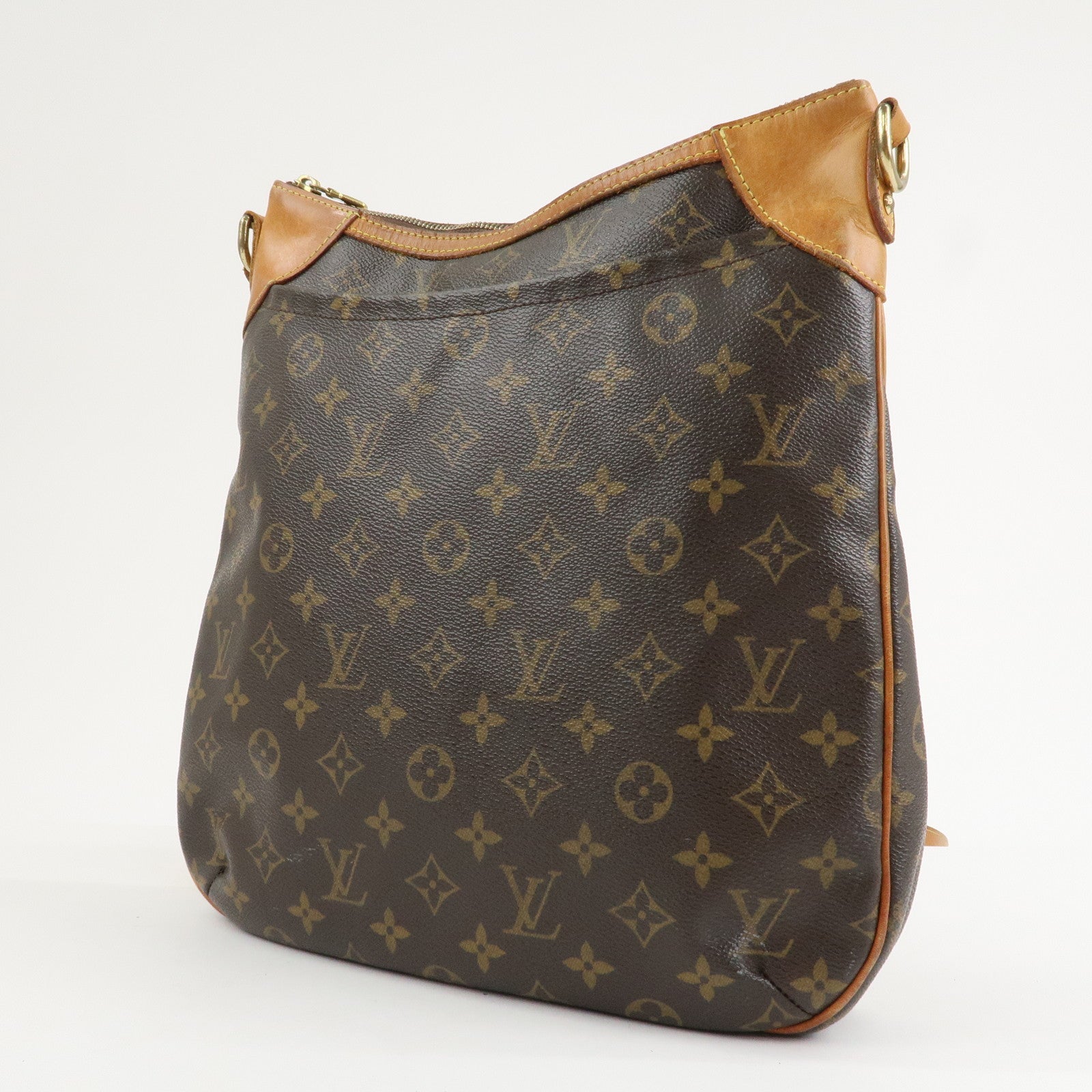 Louis Vuitton Monogram Odeon MM Shoulder Bag Brown M56389