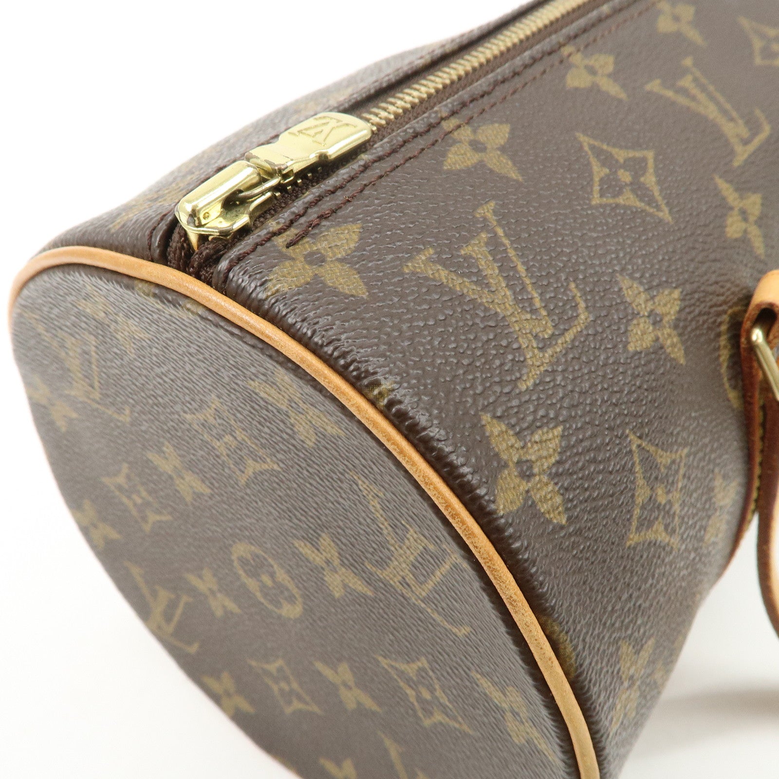 Louis Vuitton Monogram Papillon 30 Hand Bag New Style Brown M51385