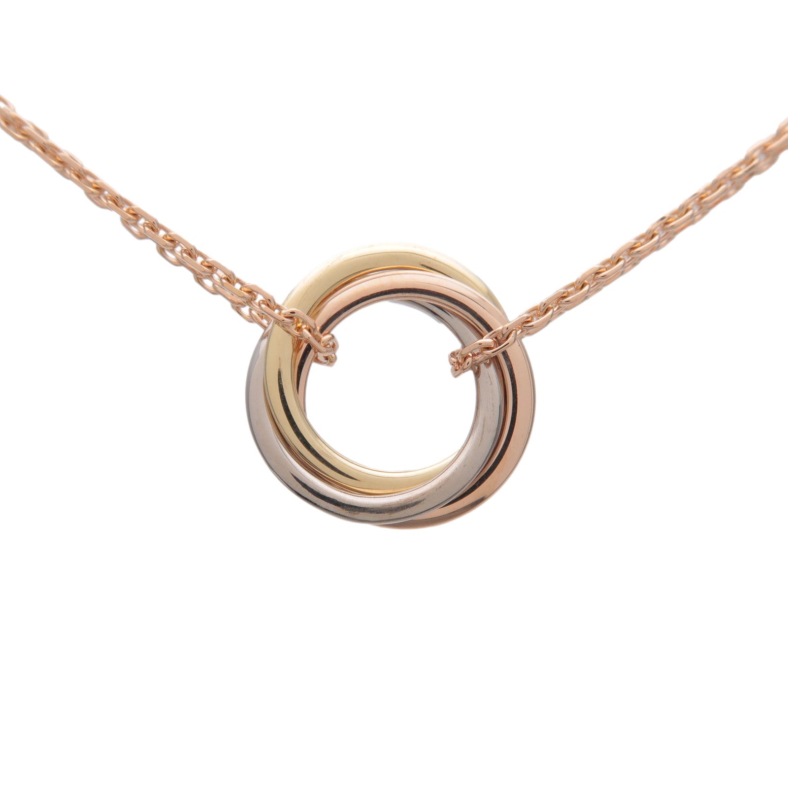 Cartier Sweet Trinity K18 750YG/WG/PG Necklace