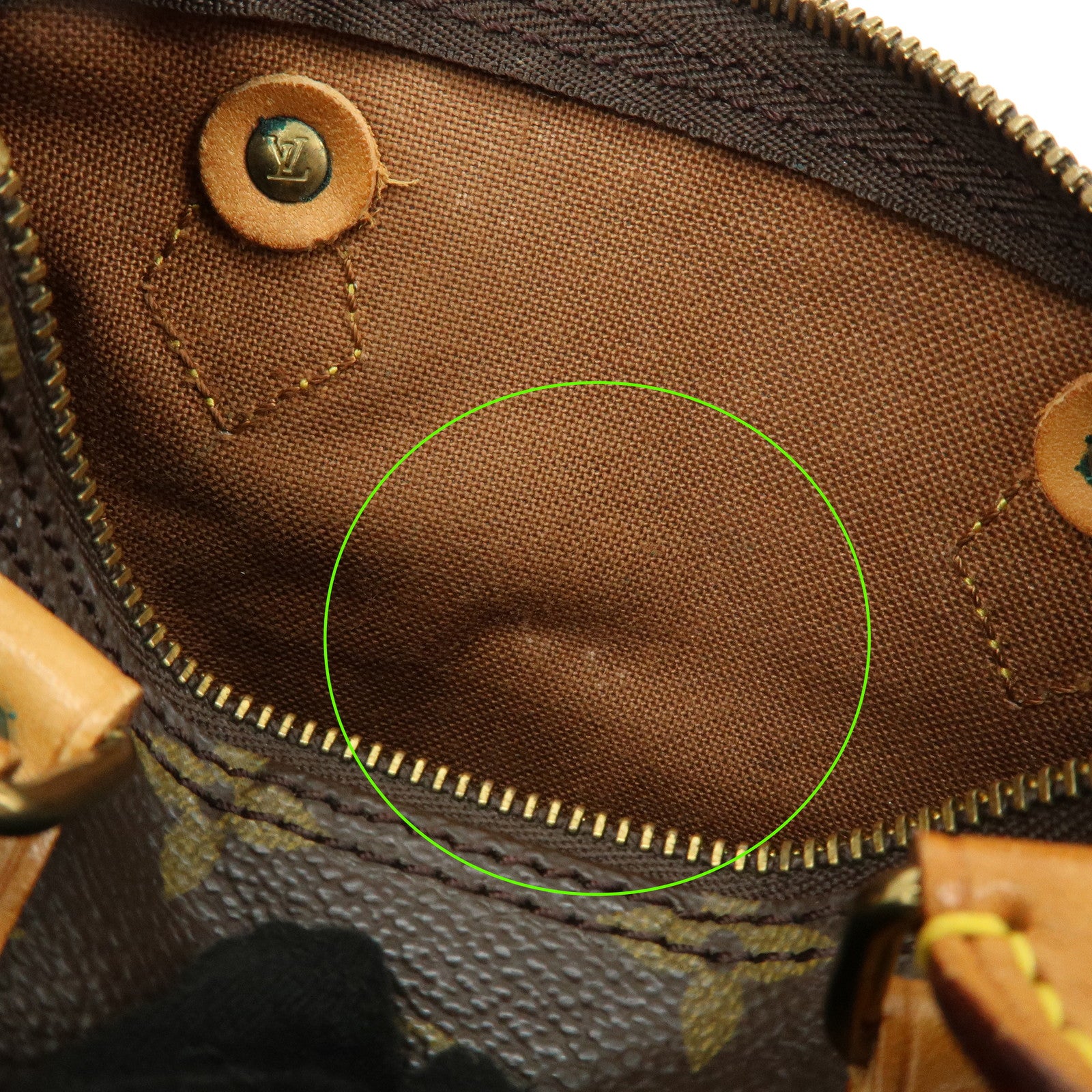 Louis Vuitton Monogram Mini Speedy Hand Bag Brown M41534