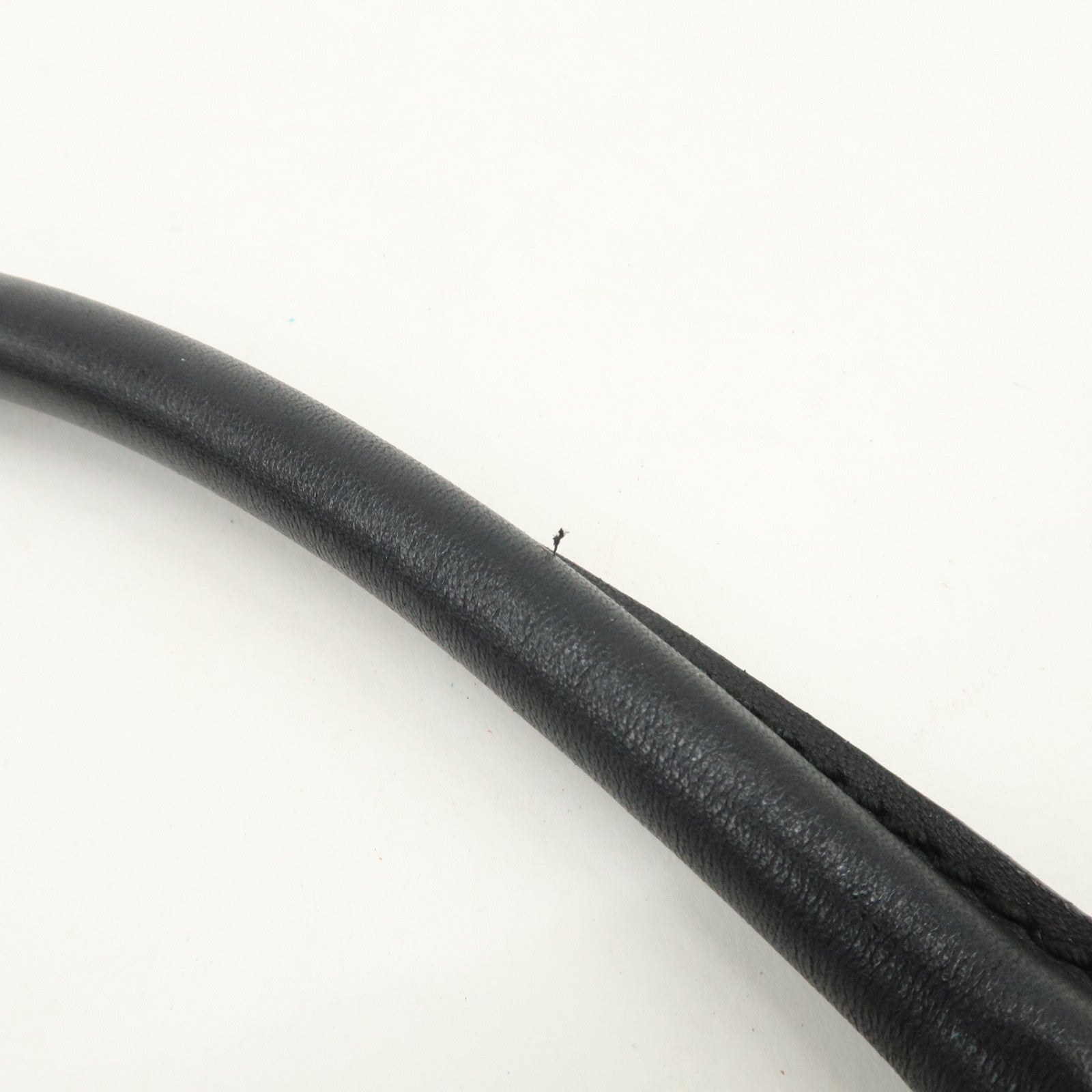 GUCCI Abbey Logo Leather Shoulder Bag Hand Bag Black 190525