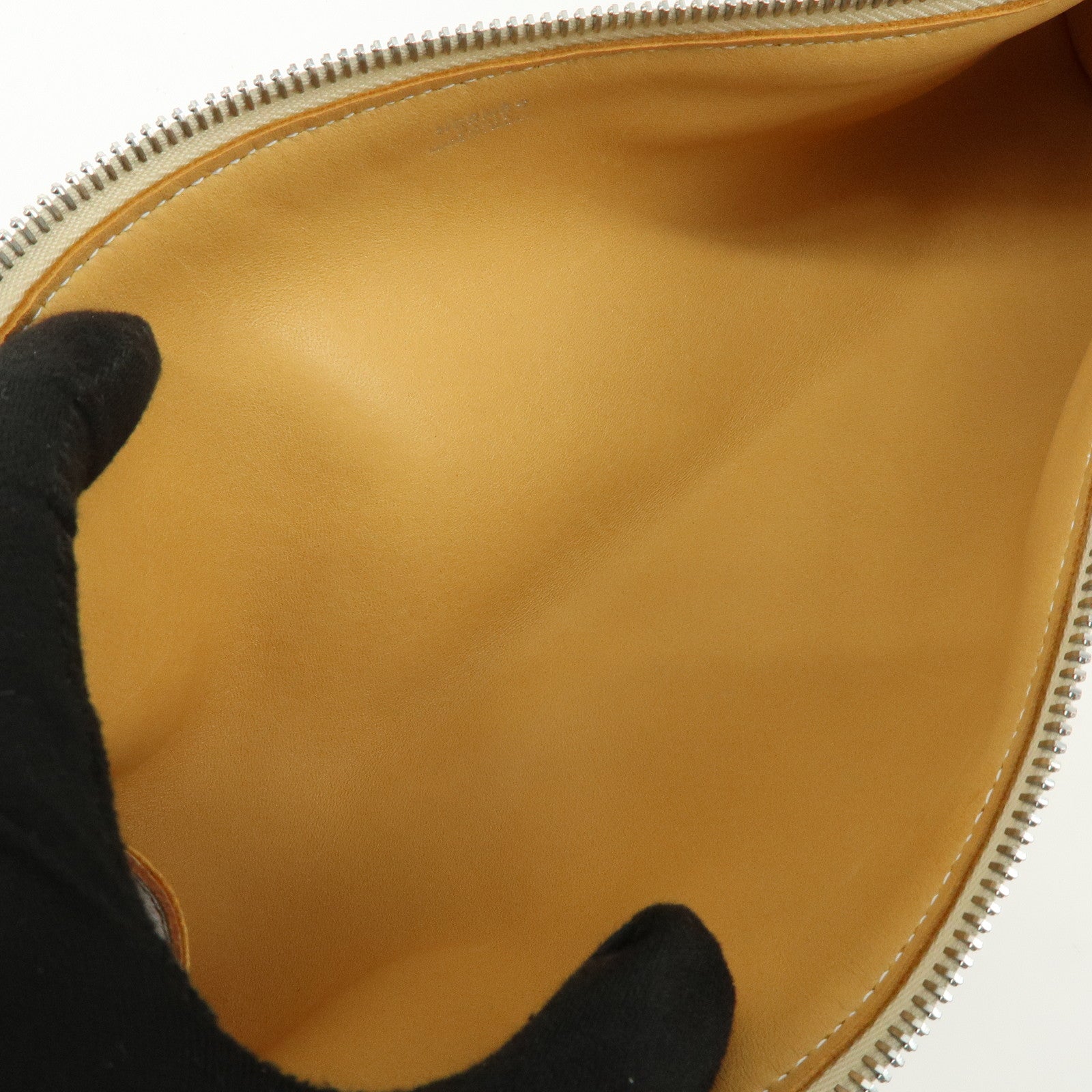 HERMES Yo Bag Crinoline Calf Leather ▢G Stamped Shoulder Bag Brown