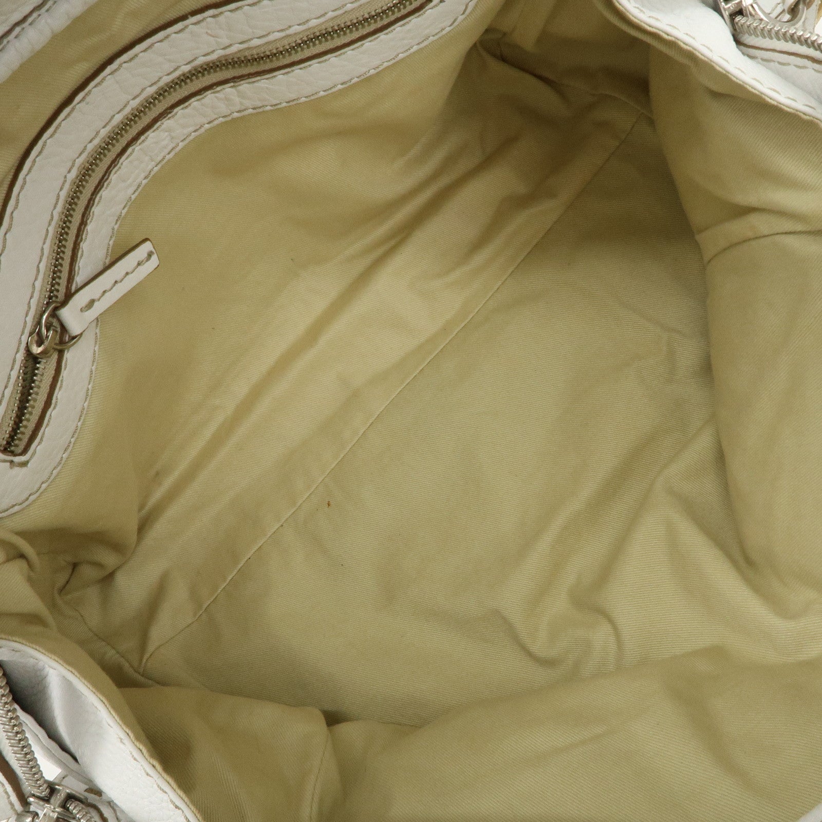 Chloe Padington Leather Hand Bag Shoulder Bag White Used