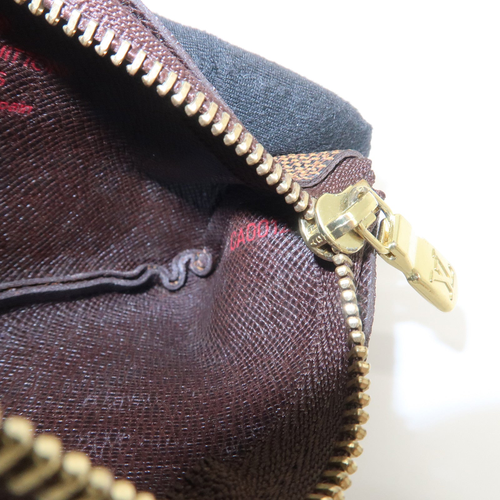 Louis Vuitton Damier Pochette Cles Coin Case Damier Ebene N62658