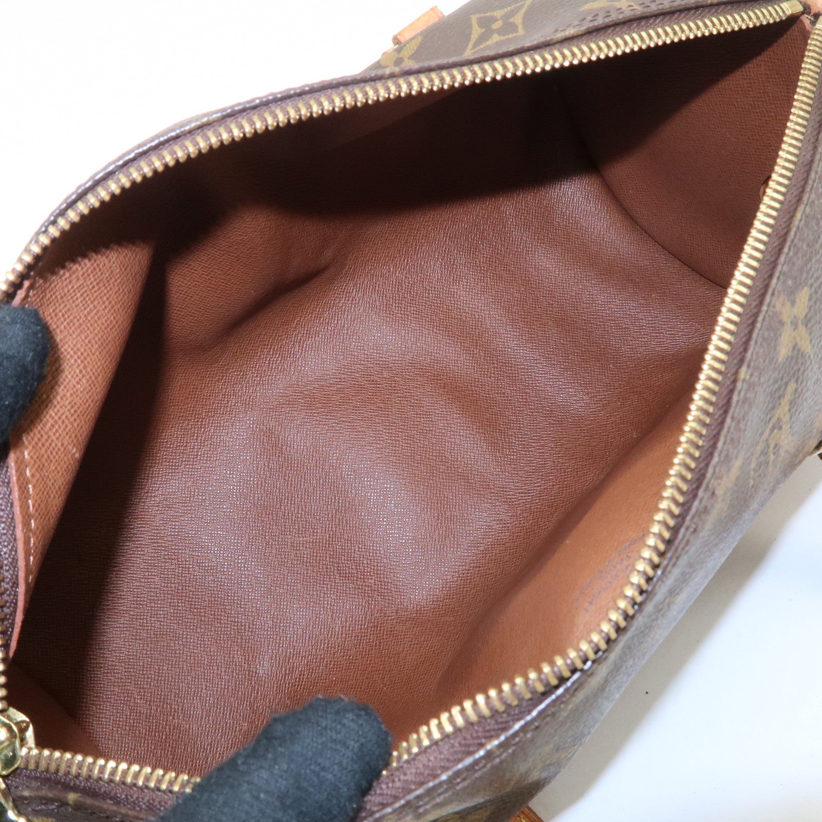 Louis Vuitton Monogram Papillon 30 Hand Bag New Style Brown M51385 Used