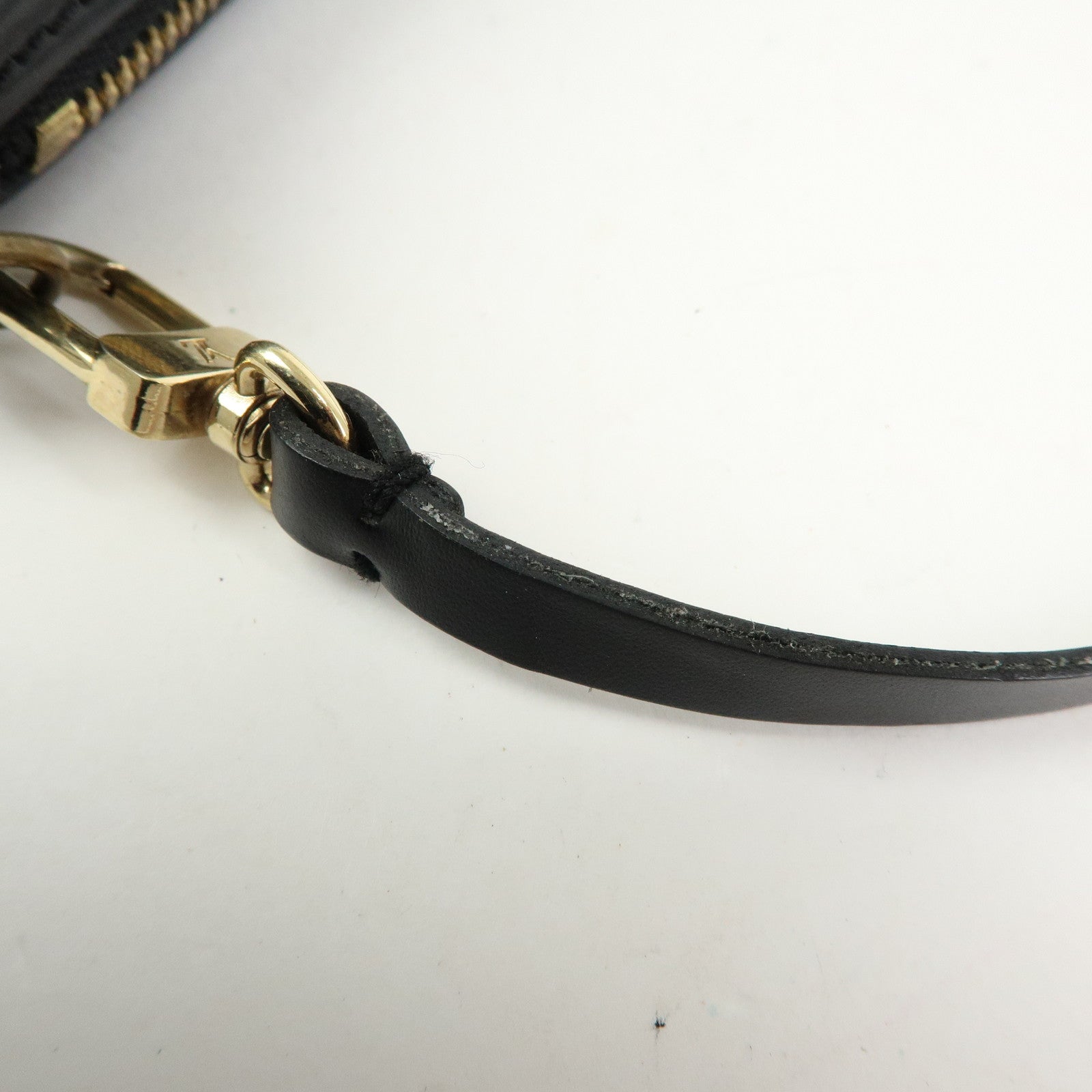 Louis Vuitton Epi Leather Mini Pouch For Soufflot Hand Bag Noir