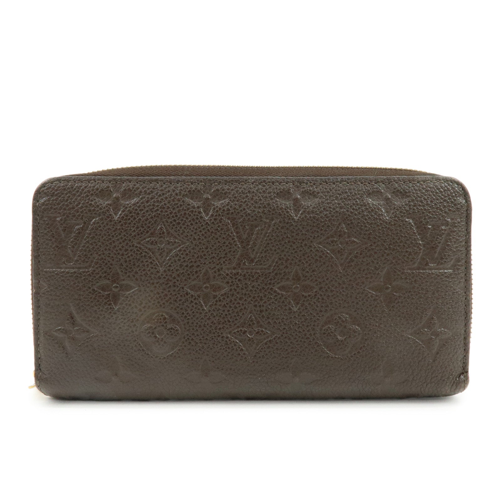 Louis Vuitton Monogram Empreinte Round Zippy Wallet Terre M60548