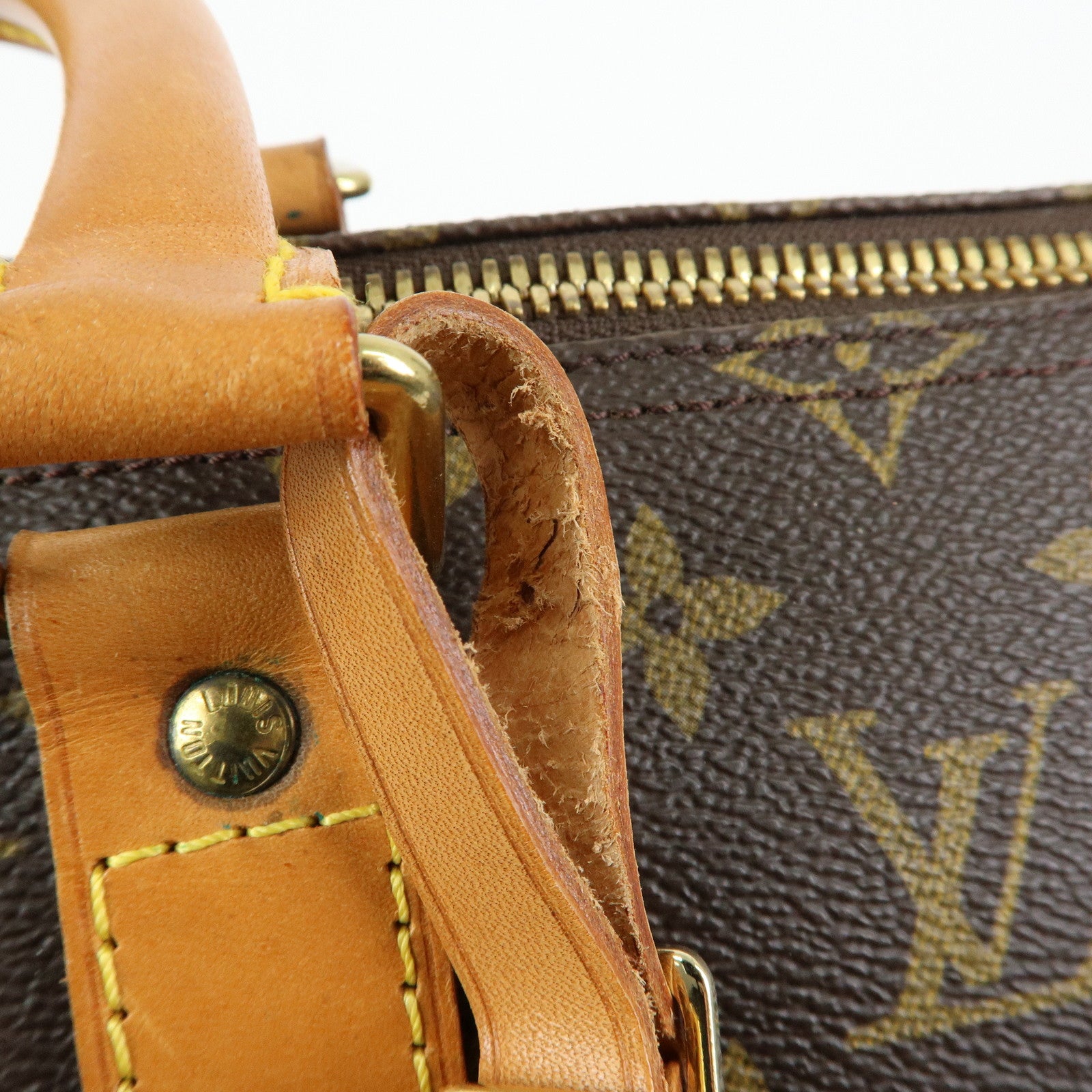 Louis Vuitton Monogram Keep All 50 Boston Bag Hand Bag Brown M41426