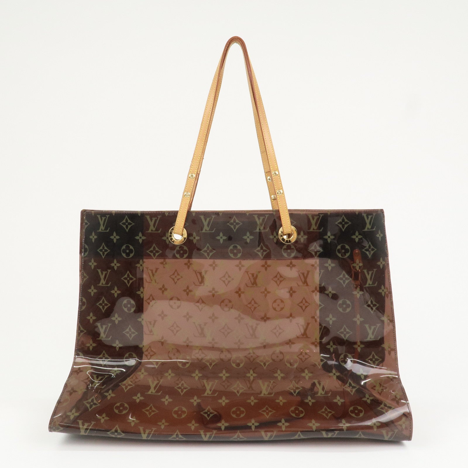 Louis Vuitton Monogram Cabas Cruise Vinyl Tote Bag Brown M50500