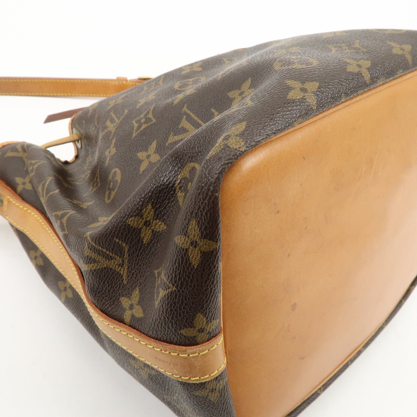 Louis Vuitton Monogram Petit Noe Shoulder Bag Brown M42226