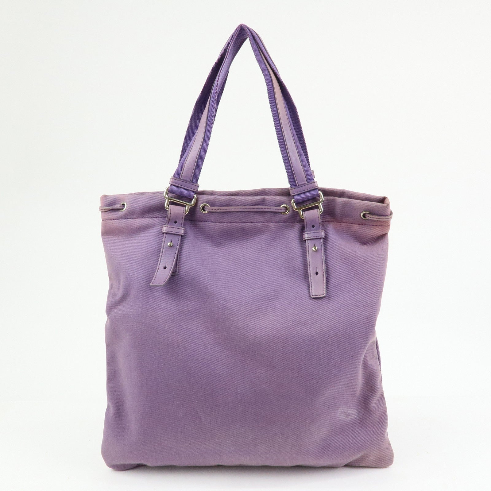 SAINT LAURENT PARIS Kahala Cassandra Canvas Tote Bag Purple 121631