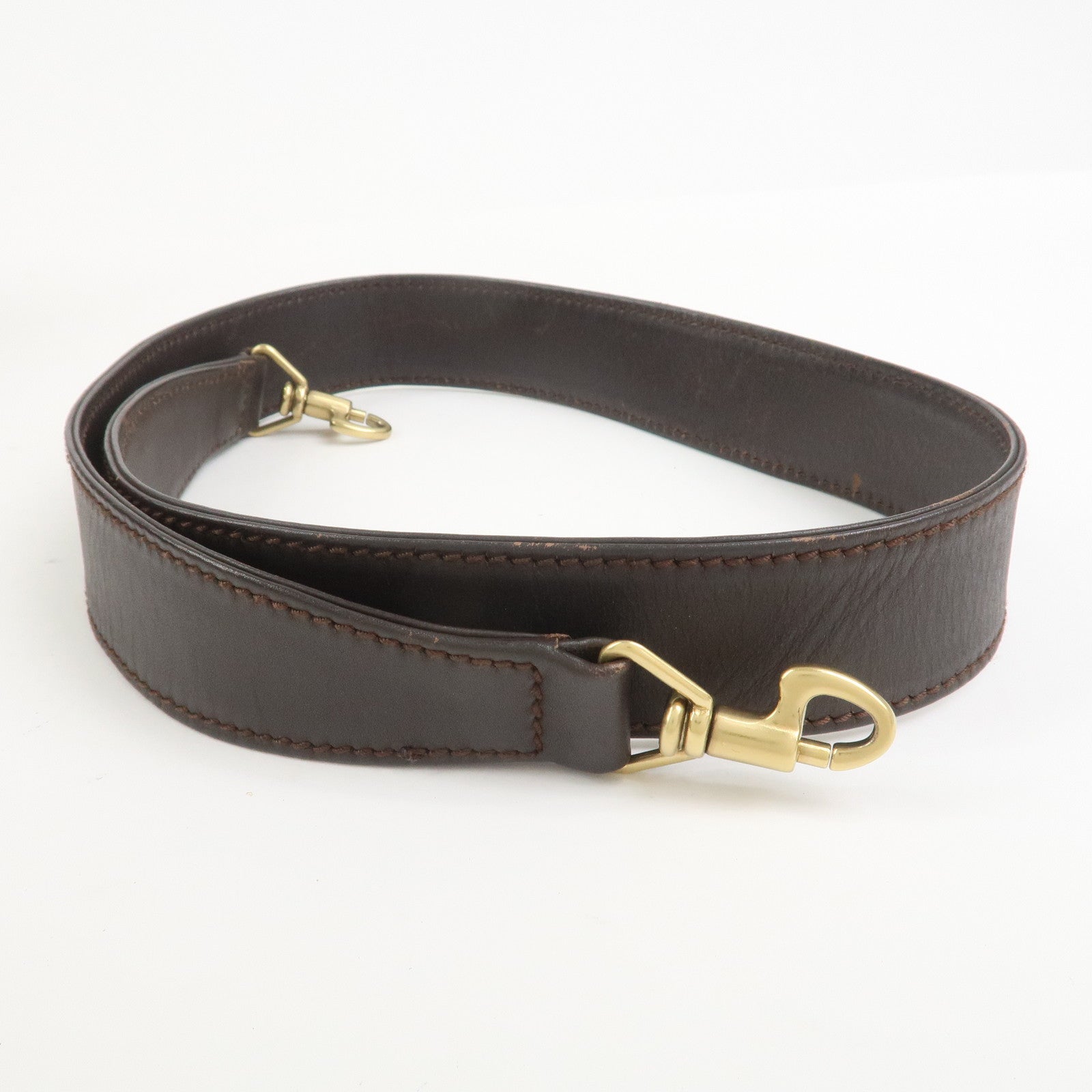 GUCCI Bamboo Suede 2WAY Bag Shoulder Bag Dark Brown 001.3754.1657