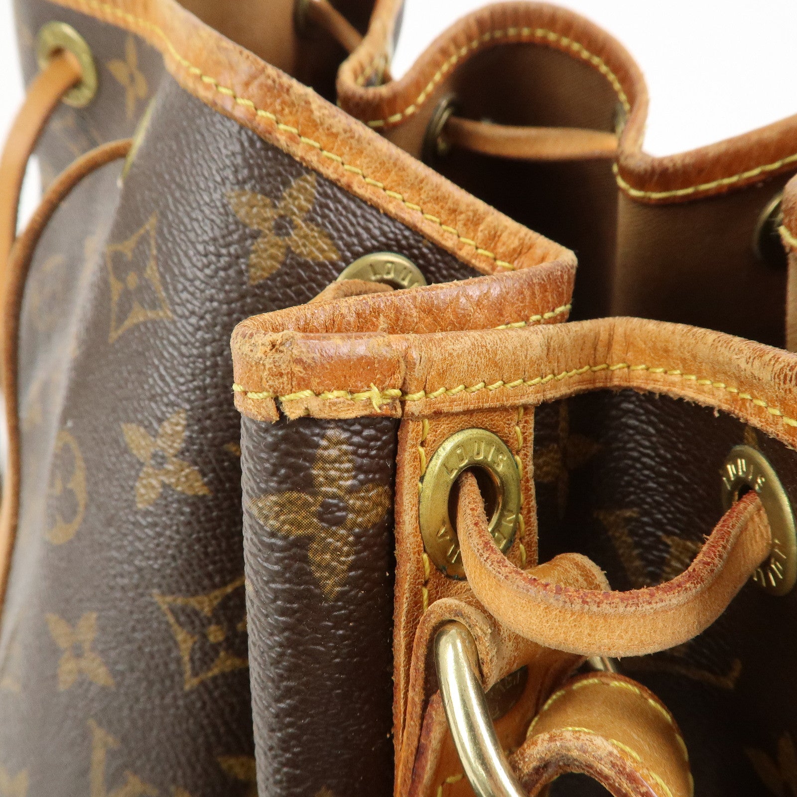 Louis Vuitton Monogram Petit Noe Shoulder Bag Brown M42226