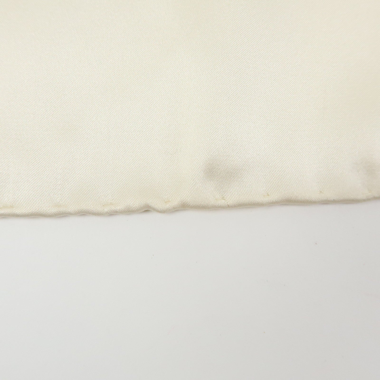 CHANEL Silk 100% Scarf Flower Print White Red Gold