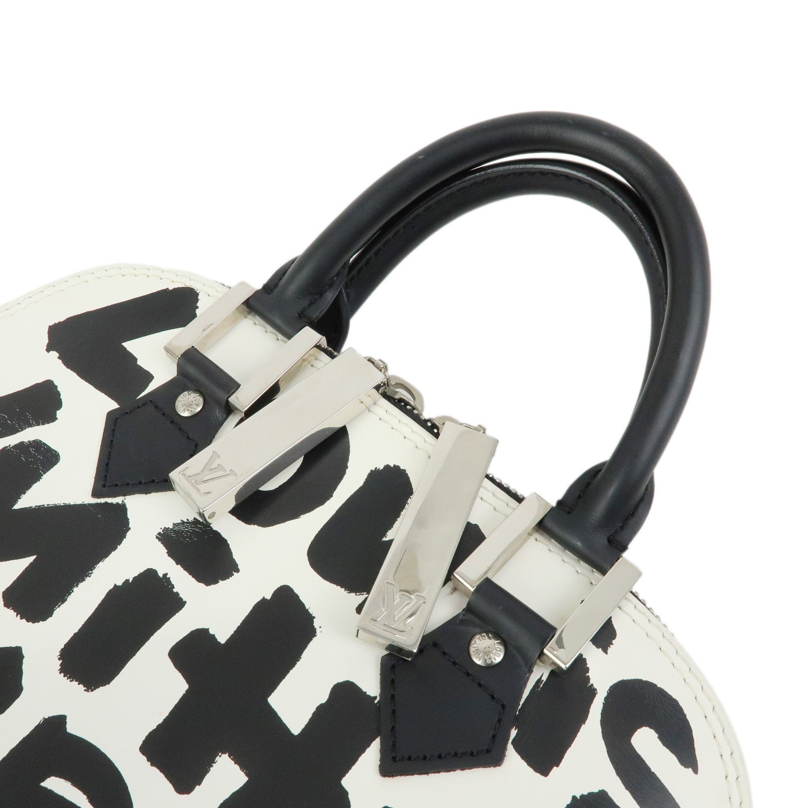 Louis Vuitton Monogram Graffiti Alma MM Hand Bag 2001 SS M92179