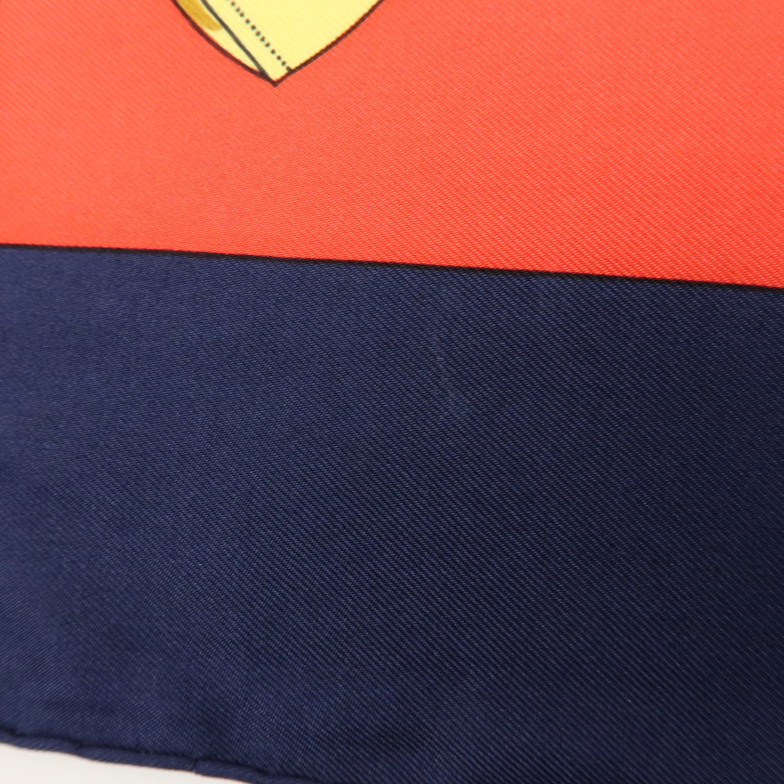 HERMES Carre 90 Silk 100% Eperon d'or Scarf Navy Red