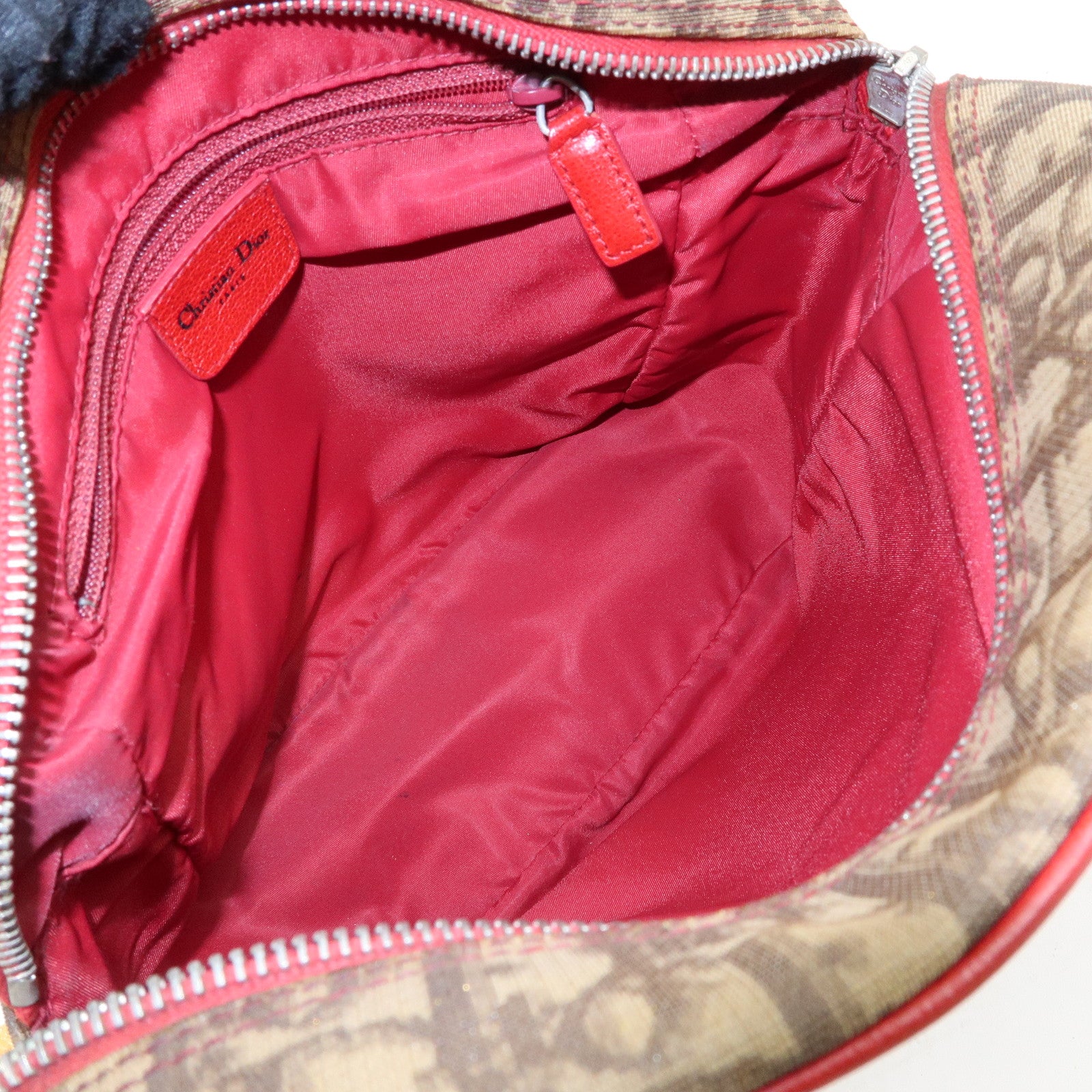 Christian Dior Rasta Trotter PVC Leather Shoulder Bag Brown