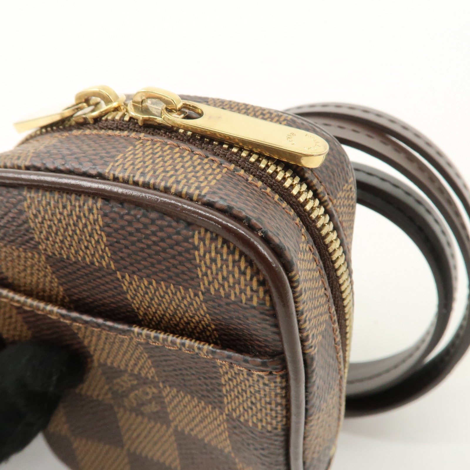 Louis Vuitton Damier Canvas Etui Okapi PM Camera Case N61738 Used