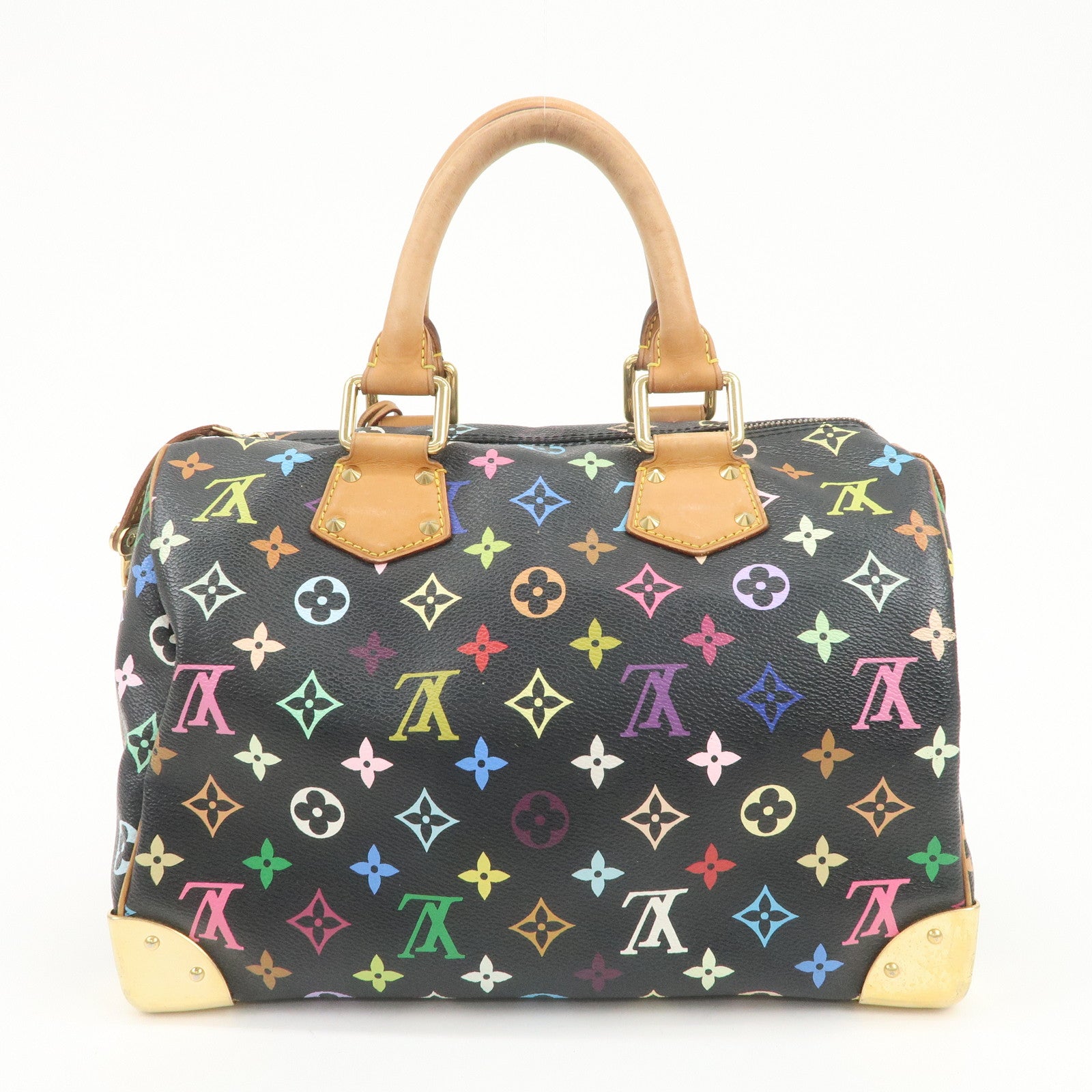 Louis Vuitton Monogram Multicolor Speedy 30 Boston Bag Noir M92642