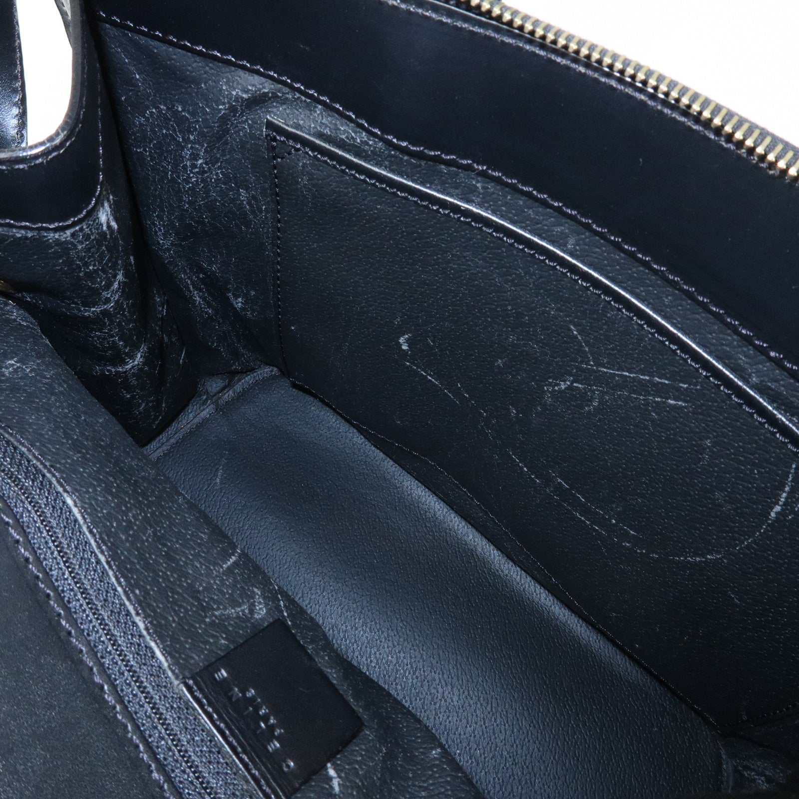 CELINE Macadam PVC Leather 2Way Bag Hand Bag Shoulder Bag Brown