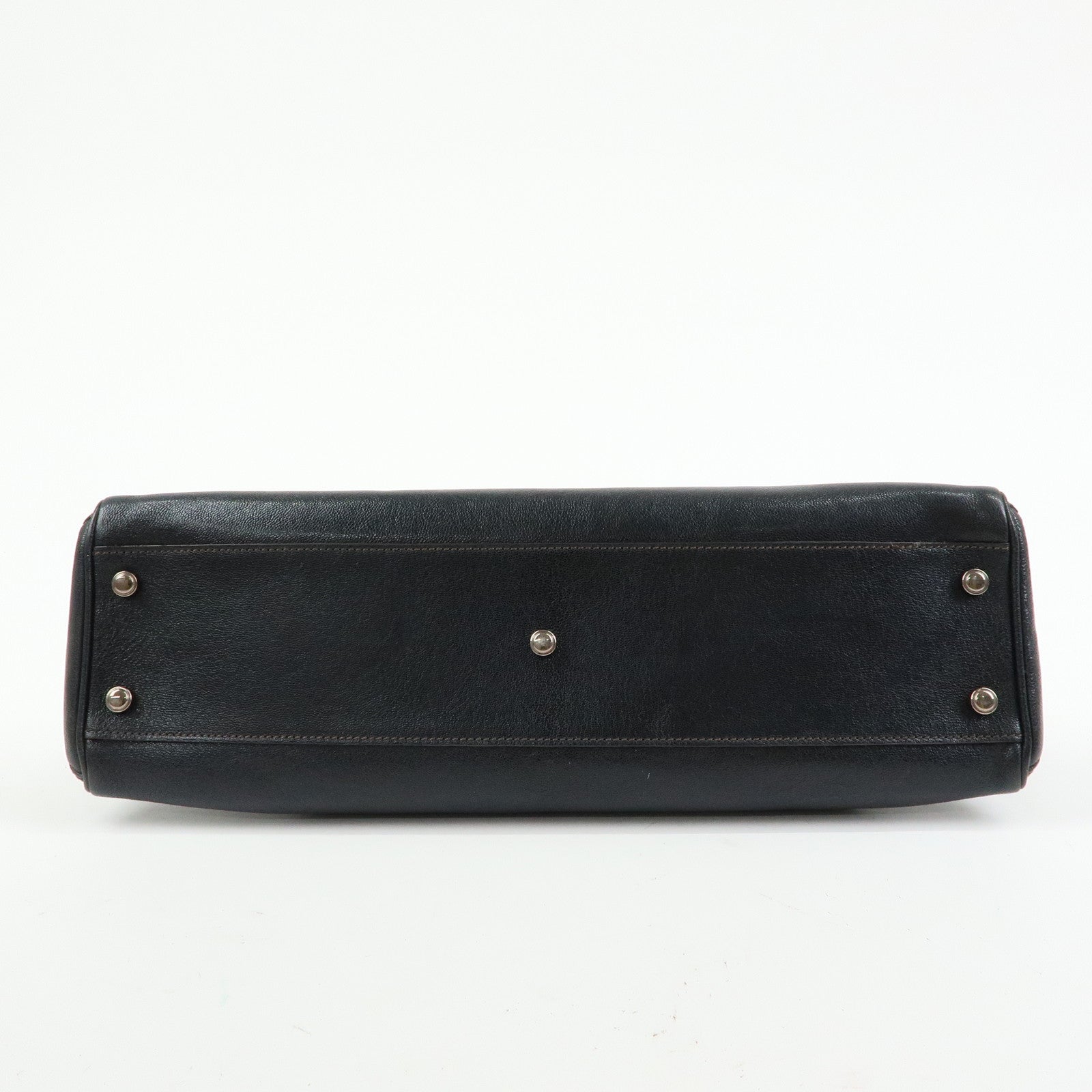 Cartier Marcello de Cartier Leather Hand Bag Tote Bag Black