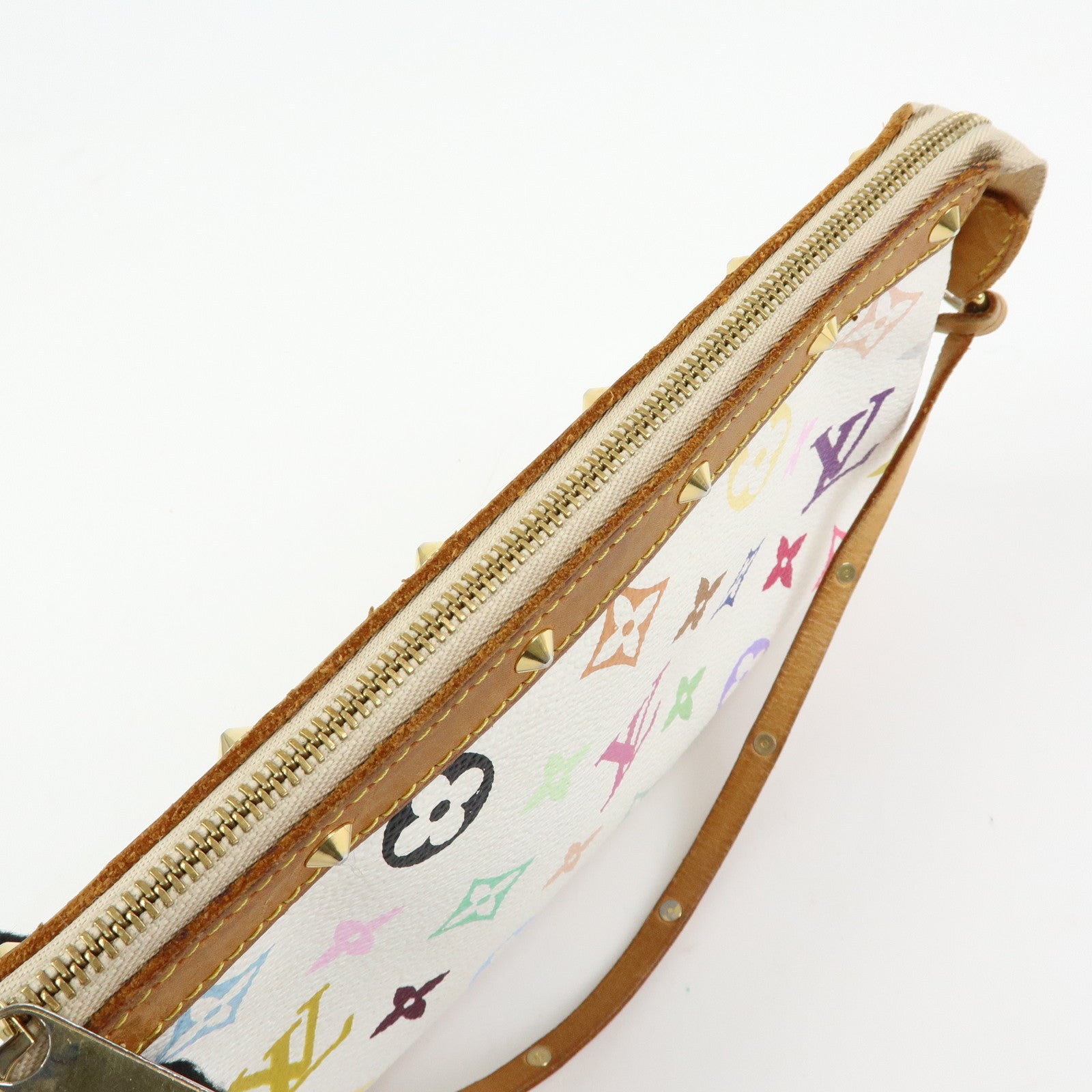 Louis Vuitton Monogram Pochette Accessoires Blanc Multicolor M92649