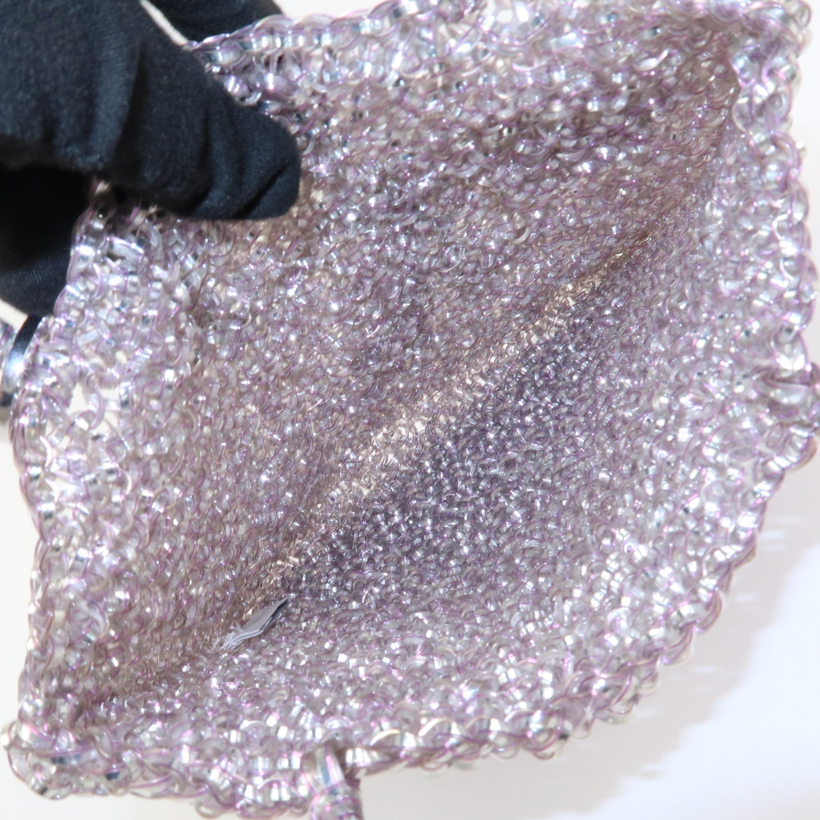 ANTEPRIMA PVC Wire Rhinestone Hand Bag Ribbon Pink