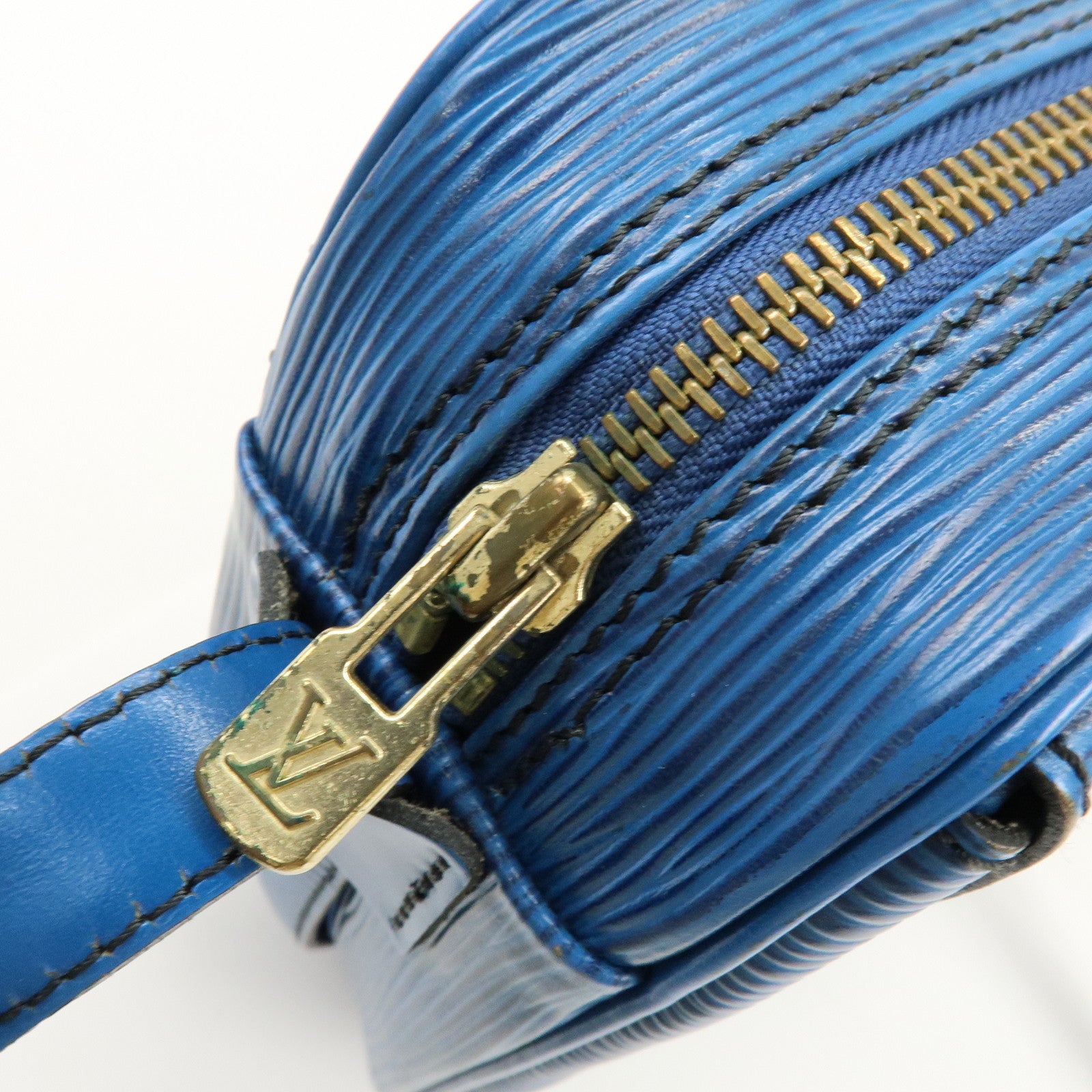 Louis Vuitton Epi Jeune Fille Shoulder Bag Toledo Blue M52155