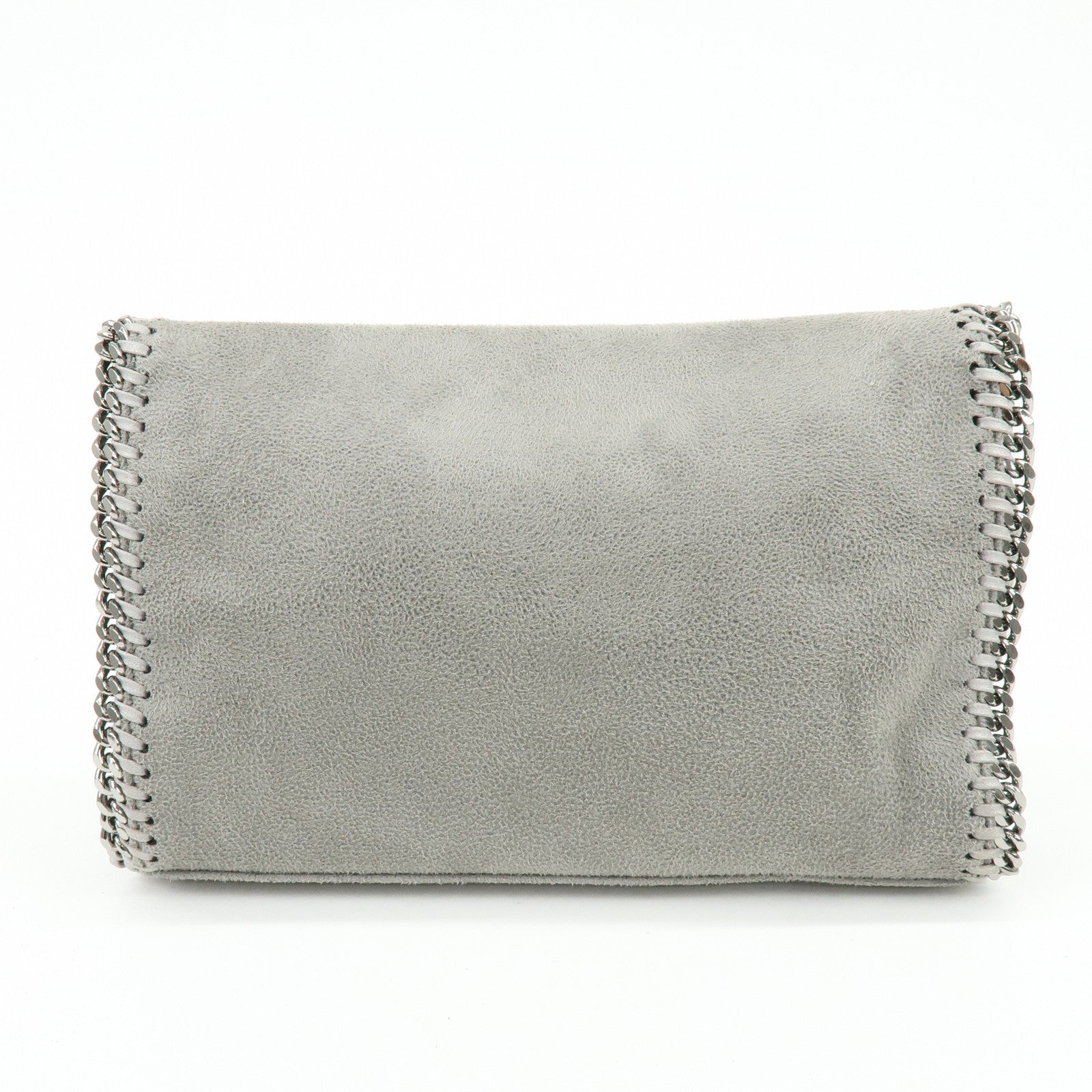 STELLA MCCARTNEY Falabella Faux Leather Shoulder Bag Gray 364519