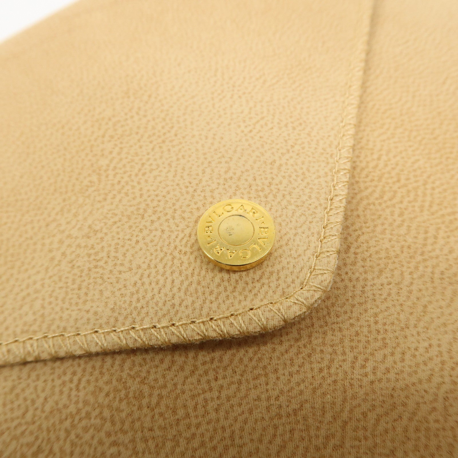 BVLGARI Five Strand Logo Choker Necklace Brown