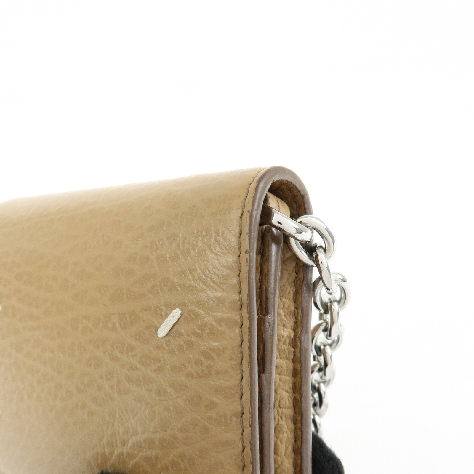 Maison Margiela Calf Leather 4 Stitch Mini Chain Wallet S56UI0148