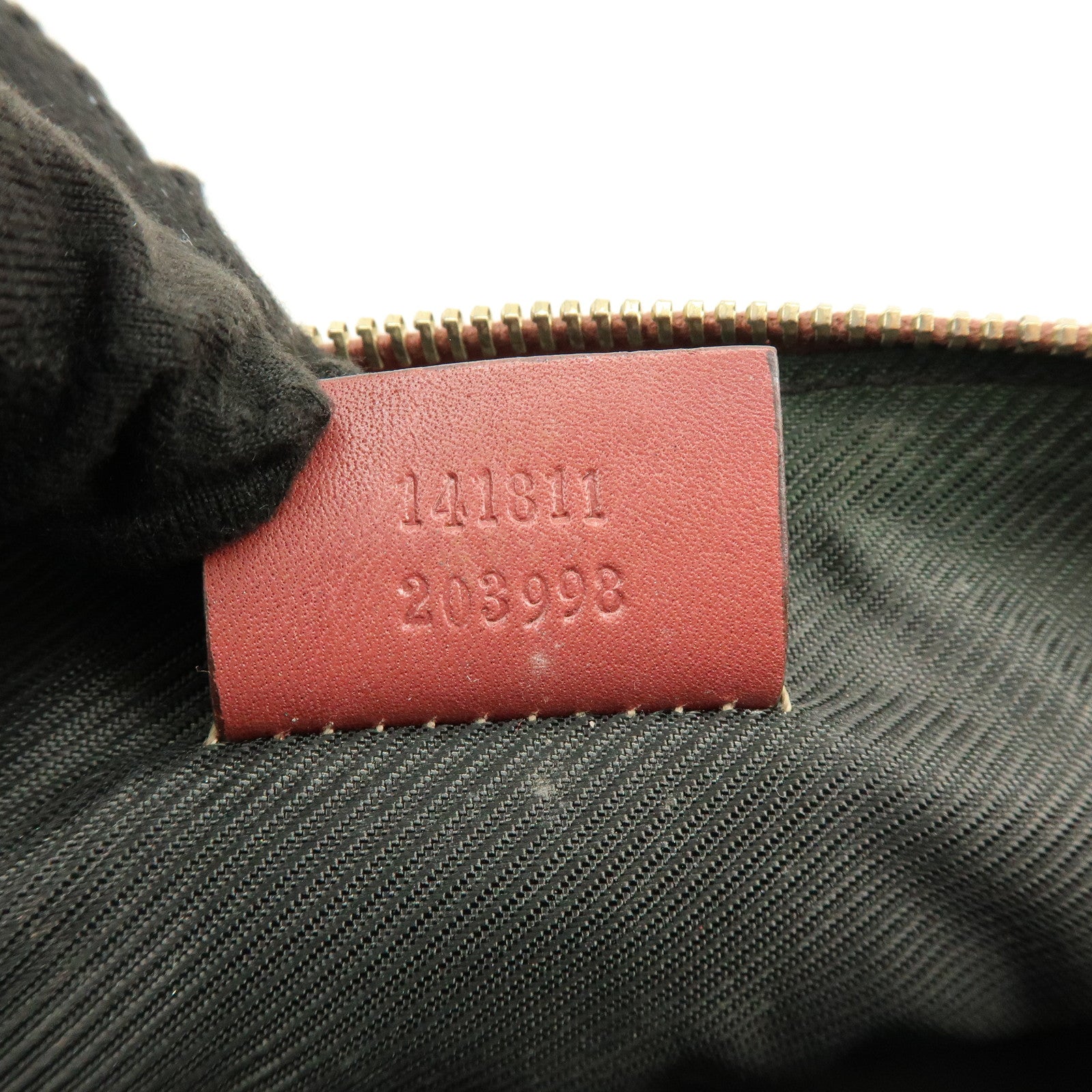 GUCCI Guccissima Leather Cosmetic Pouch Makeup Bag Rose Pink 141811