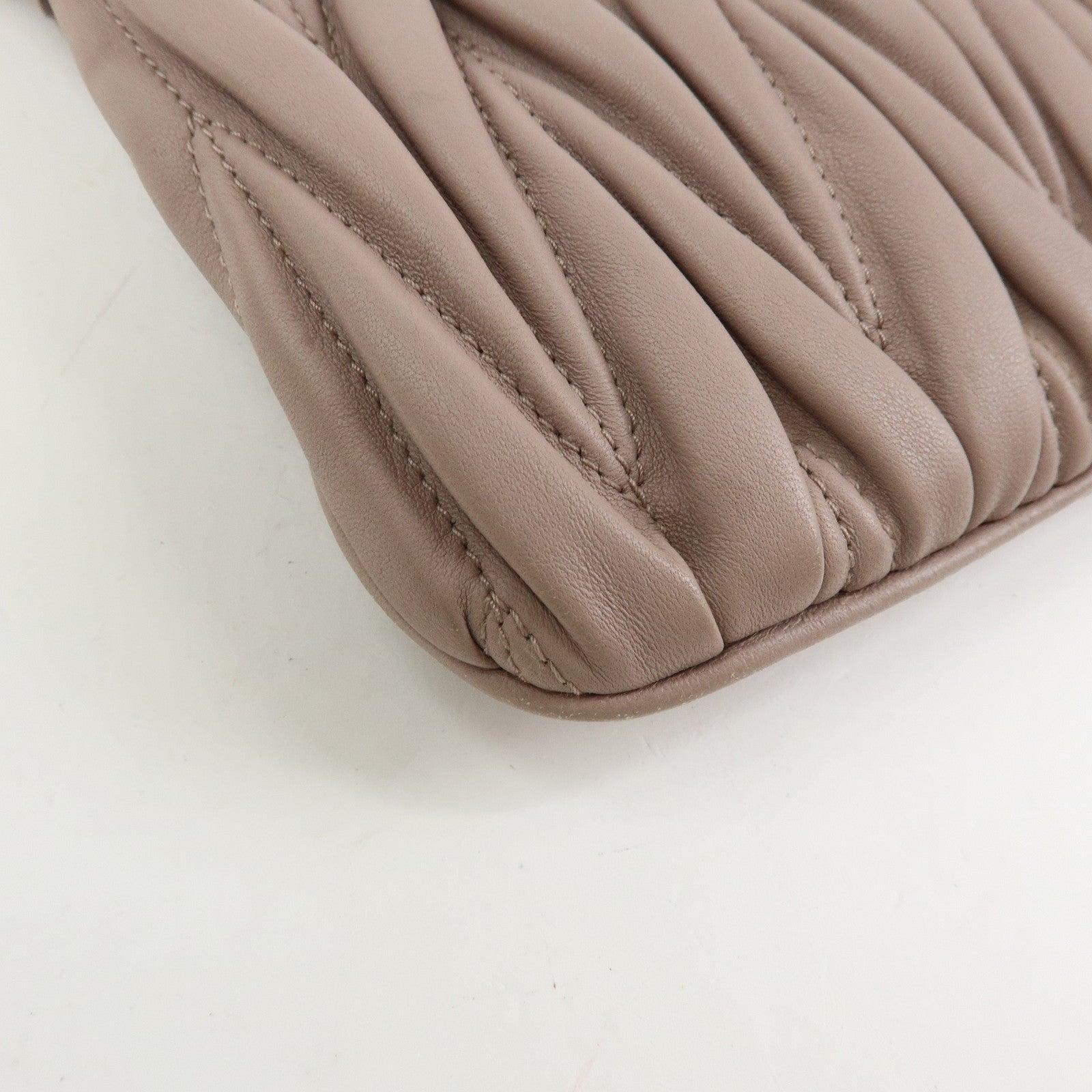 MIU MIU Matelasse Nappa Leather 2Way Bag Hand Shoulder Bag 5N1572