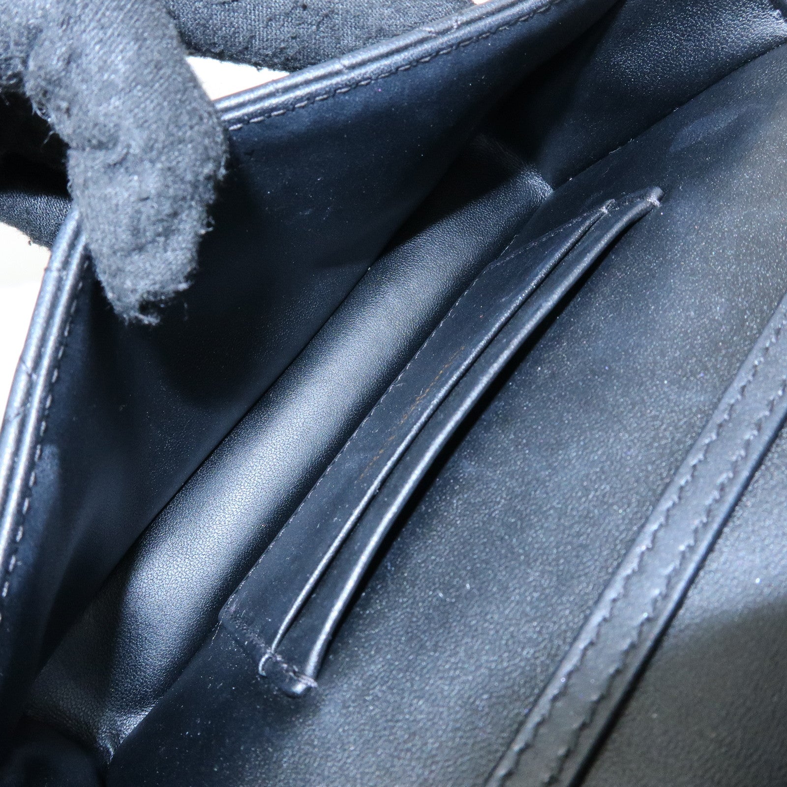 Christian Dior Canage My Dior Lamb Skin Dior Talk Phone Bag Black