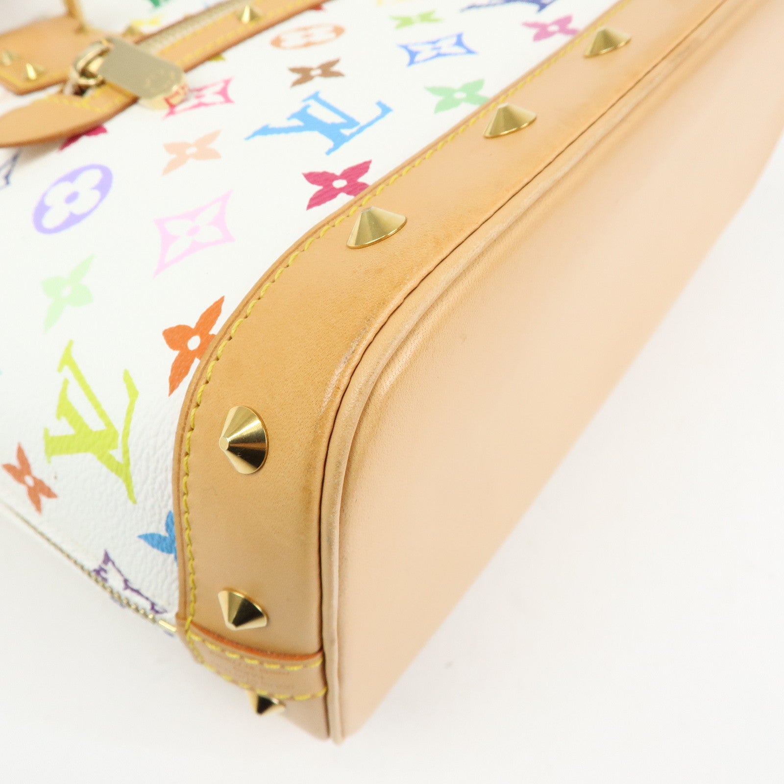 Louis Vuitton Monogram Multicolor Alma PM Hand Bag Blanc M92647