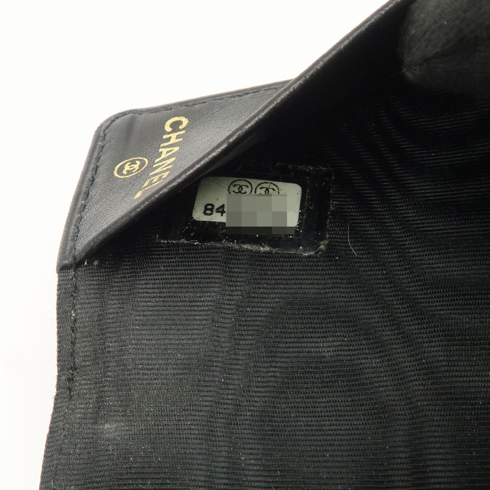 CHANEL COCO Mark Caviarskin 6 Rings Key Case Key Holder A13502
