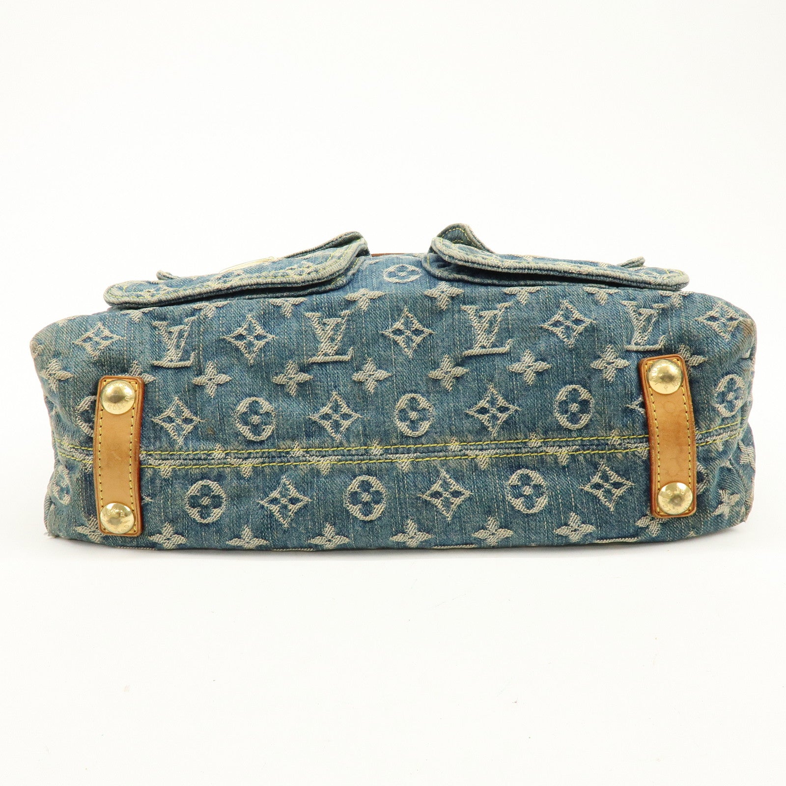 Louis Vuitton Monogram Denim Baggy GM Shoulder Bag Blue M95048
