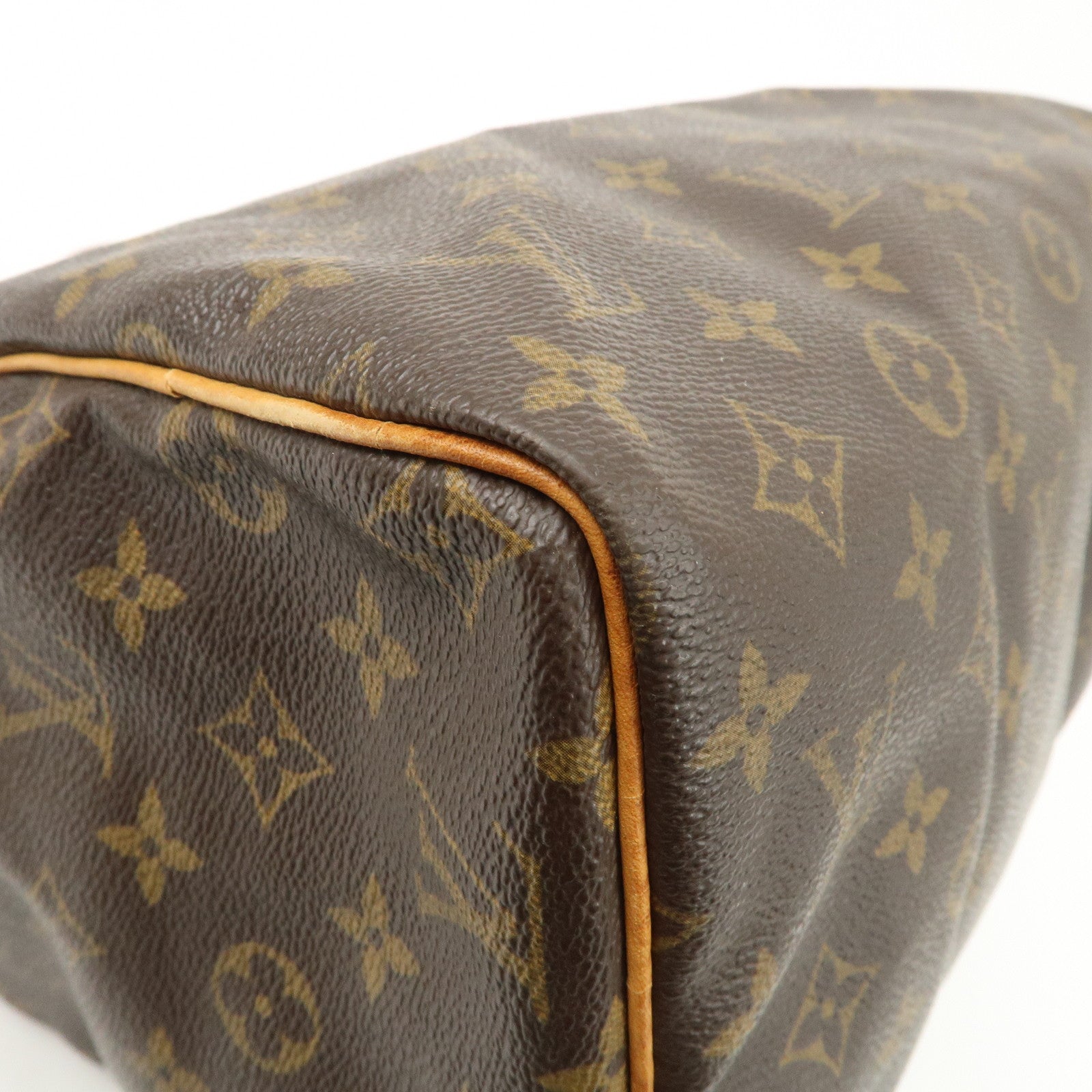Louis Vuitton Monogram Speedy 30 Boston Bag Hand Bag Brown M41526 Used