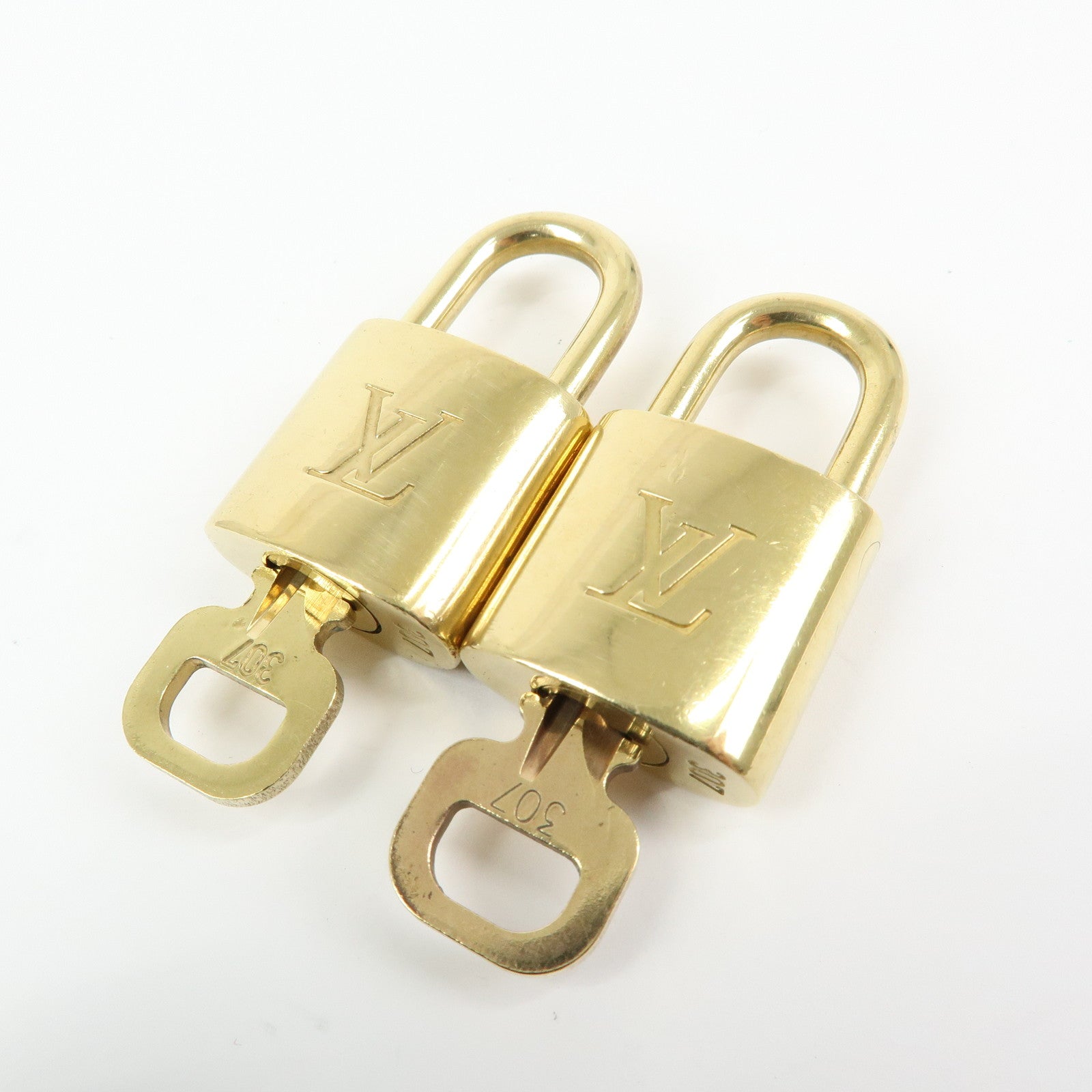 Louis Vuitton Set of 10 Lock & Key Cadena Key Lock Used