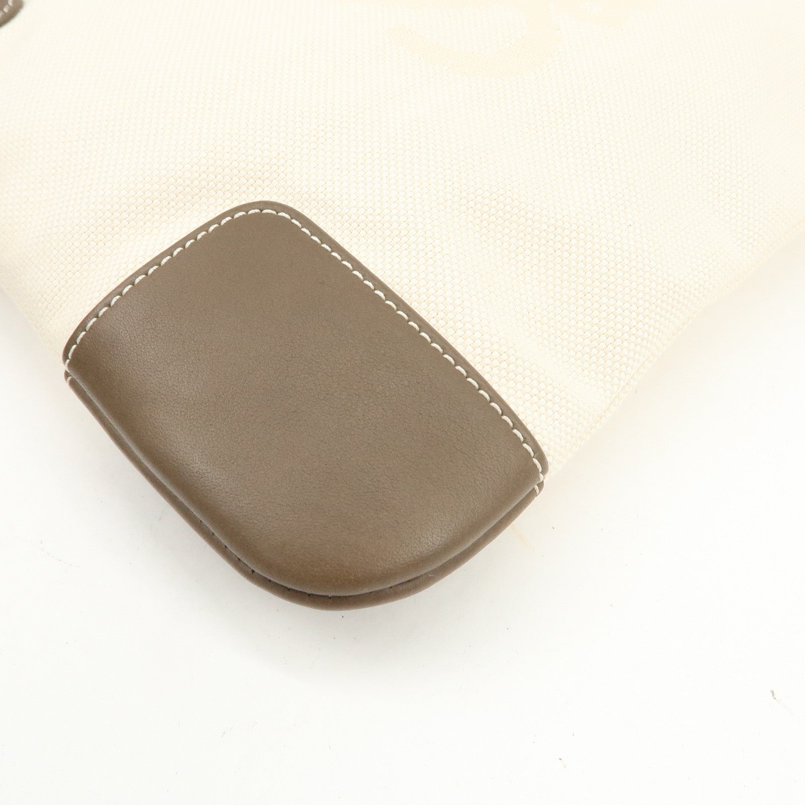 LOEWE Anagram Canvas Leather Shoulder Bag Crossbody Bag Beige