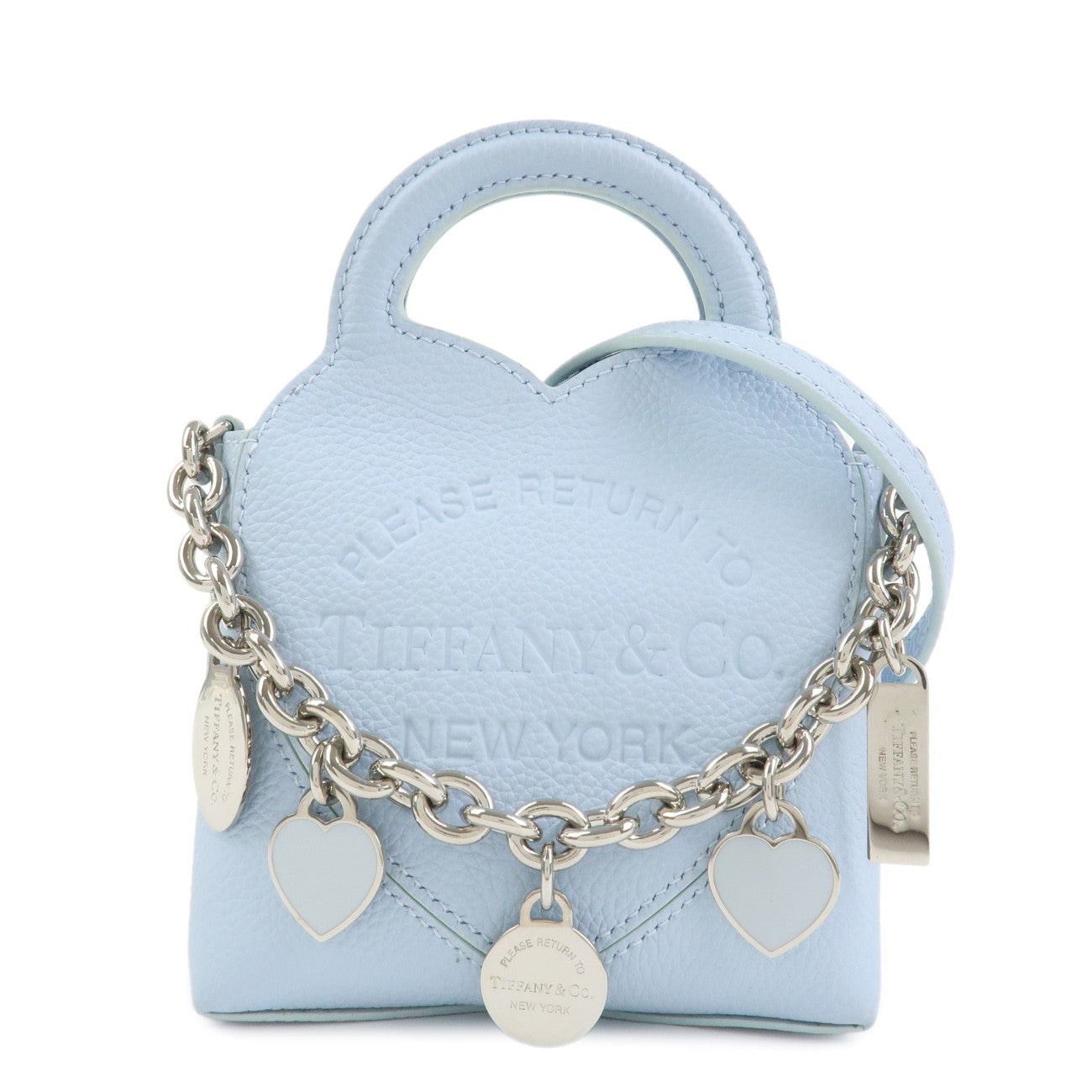Tiffany & Co Return to Tiffany Leather Mini 2Way Bag Light Blue