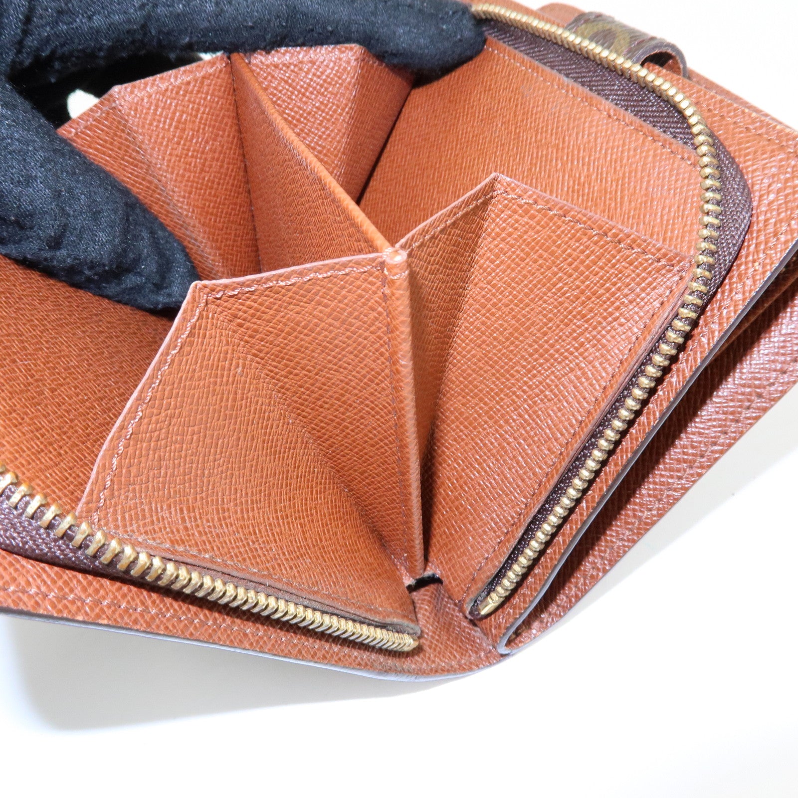 Louis Vuitton Monogram Compact Zippy Bi-fold Wallet Brown M61667