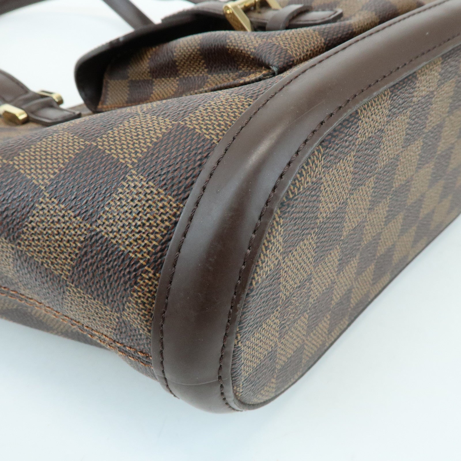 Louis Vuitton Damier Manosque PM Canvas Tote Bag Ebene N51121