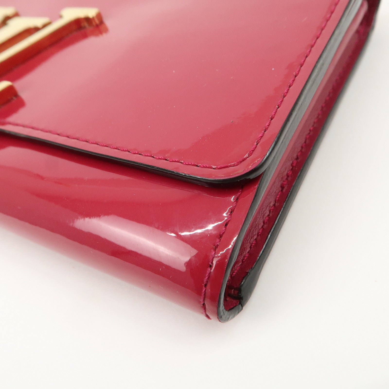 Louis Vuitton Vernis Leather Louise GM Clutch Bag Wallet Rose Indien M61317