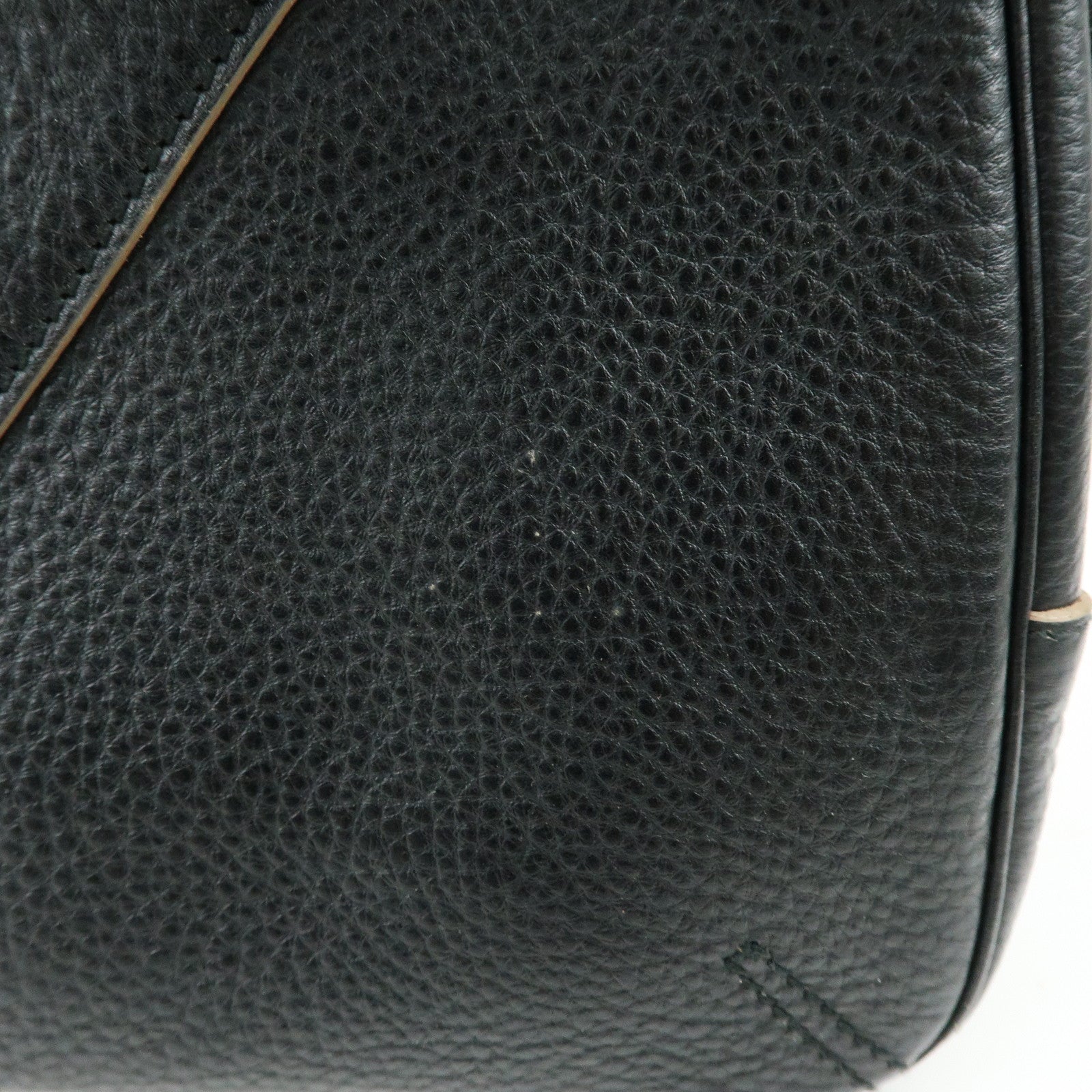 SAINT LAURENT PARIS YSL Y Line Calf Leather Tote Bag Black 168462