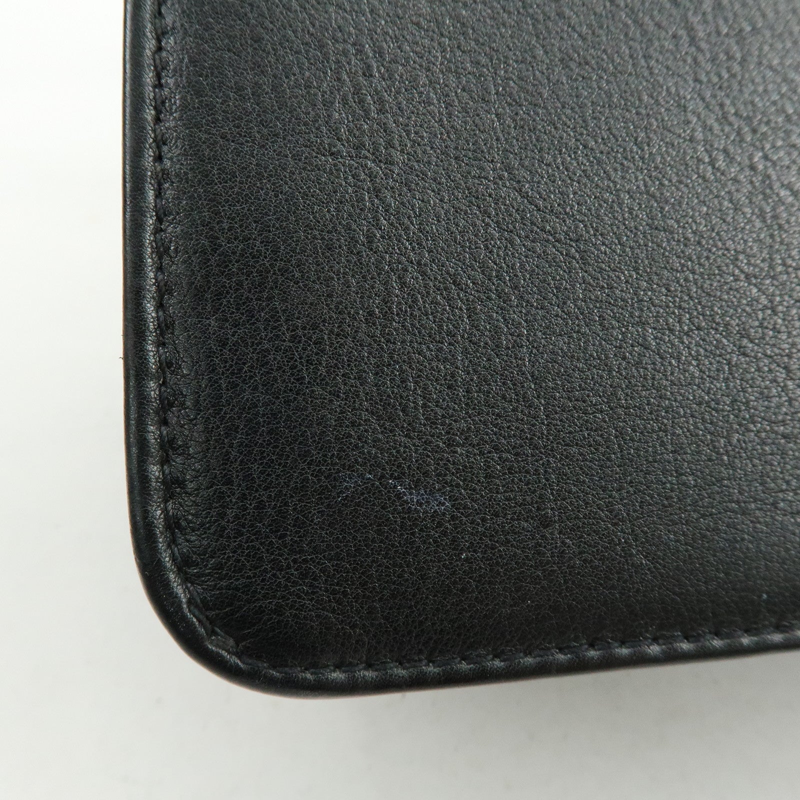 CHANEL Calf Leather Shoulder Bag Black