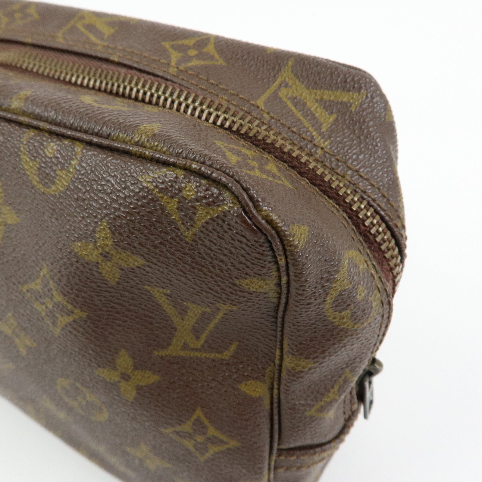 Louis Vuitton Monogram Trousse Toilette 28 Pouch Brown M47522