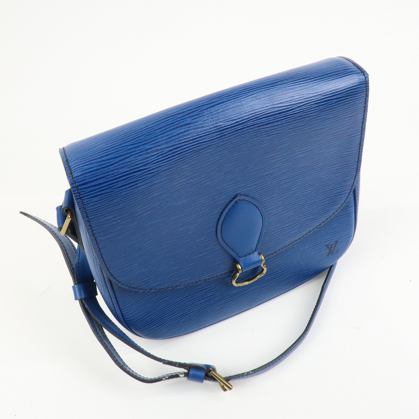 Louis Vuitton Epi Saint Cloud Shoulder Bag Toledo Blue M52195