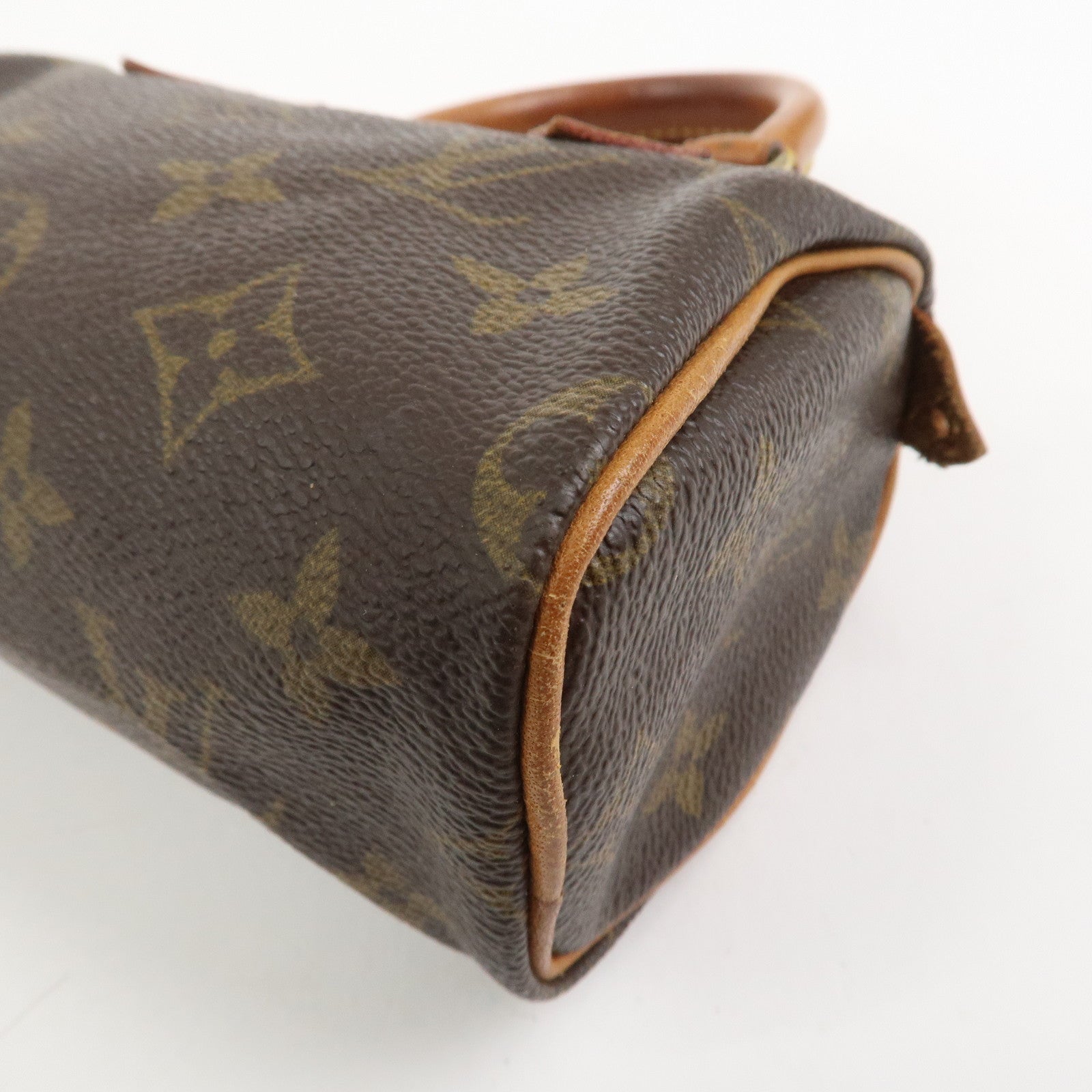 Louis Vuitton Monogram Mini Speedy Hand Bag Brown M41534